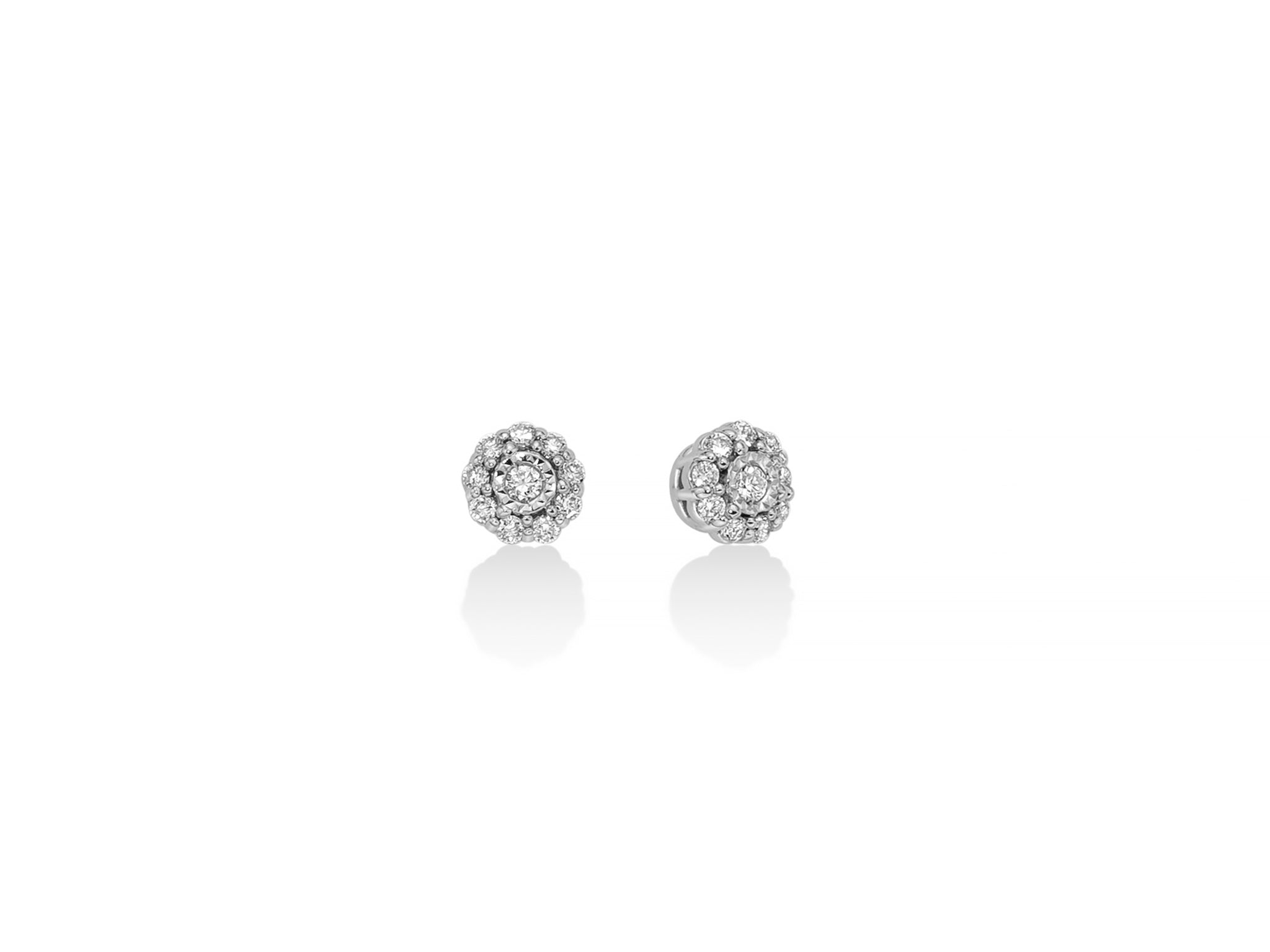 White gold and diamond earrings, Miluna
