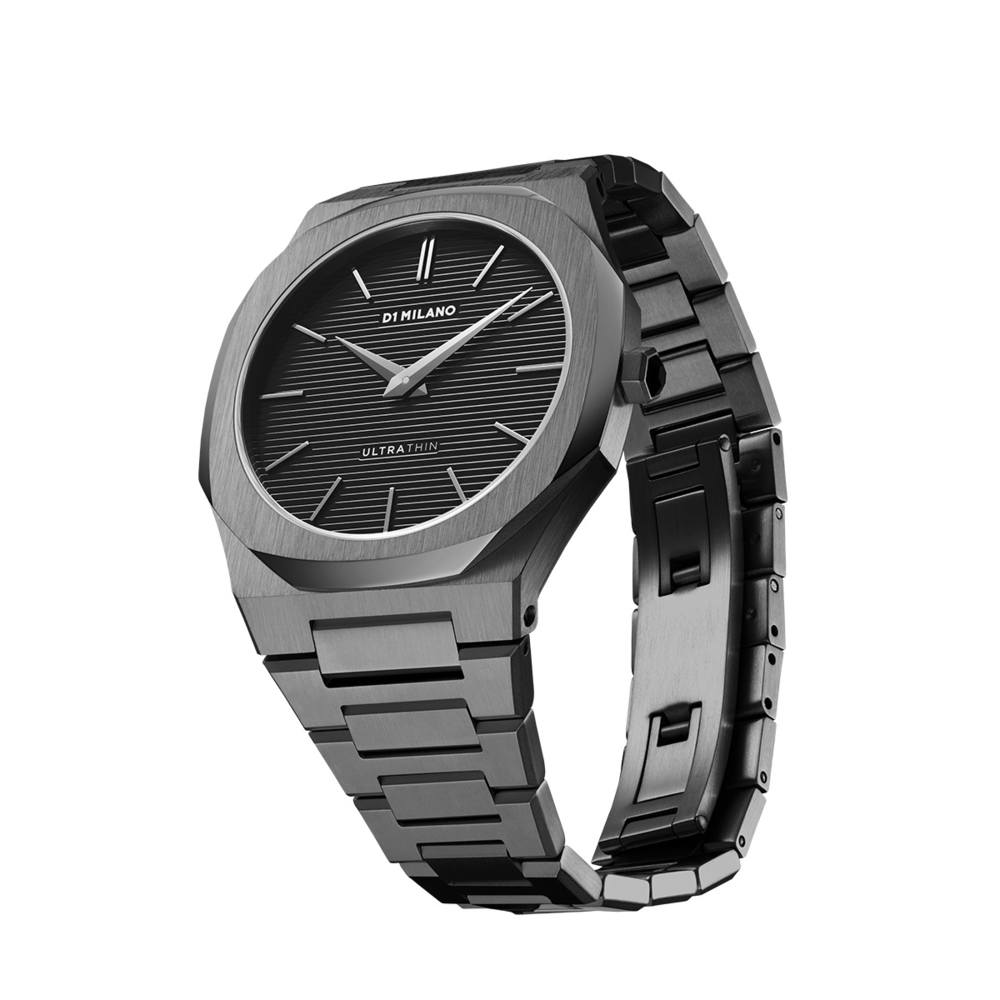 Orologio Ultra Thin Nero, 40 mm, D1 Milano