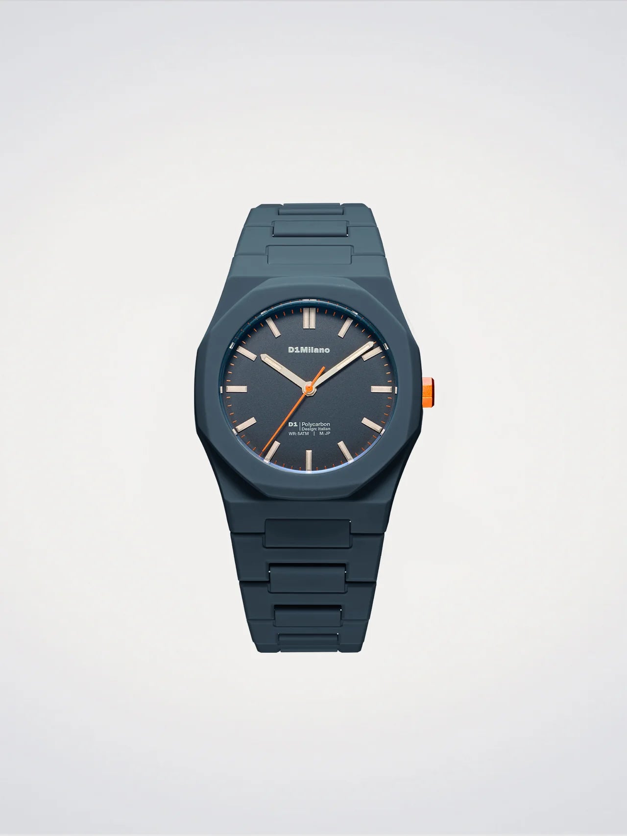 Polycarbon Navy Blue Watch, 40.5 mm, D1 Milano