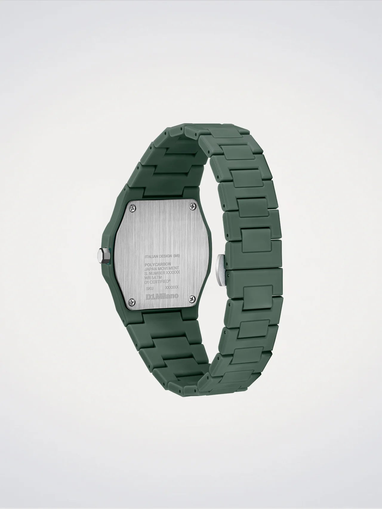 Reloj Polycarbon White Sketch, 40,5 mm, D1 Milano