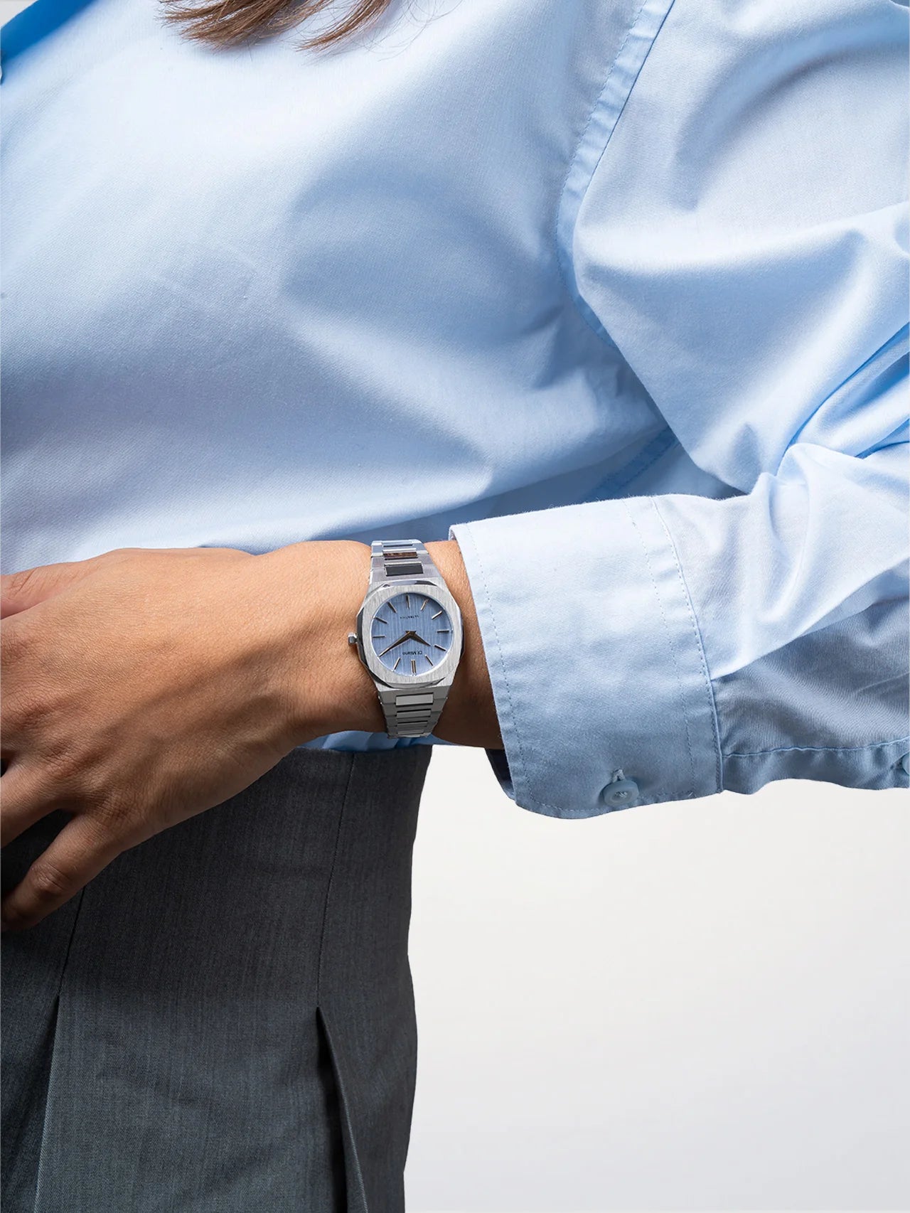 Orologio Ultra Thin, Indigo Loom, 30 mm, D1 Milano