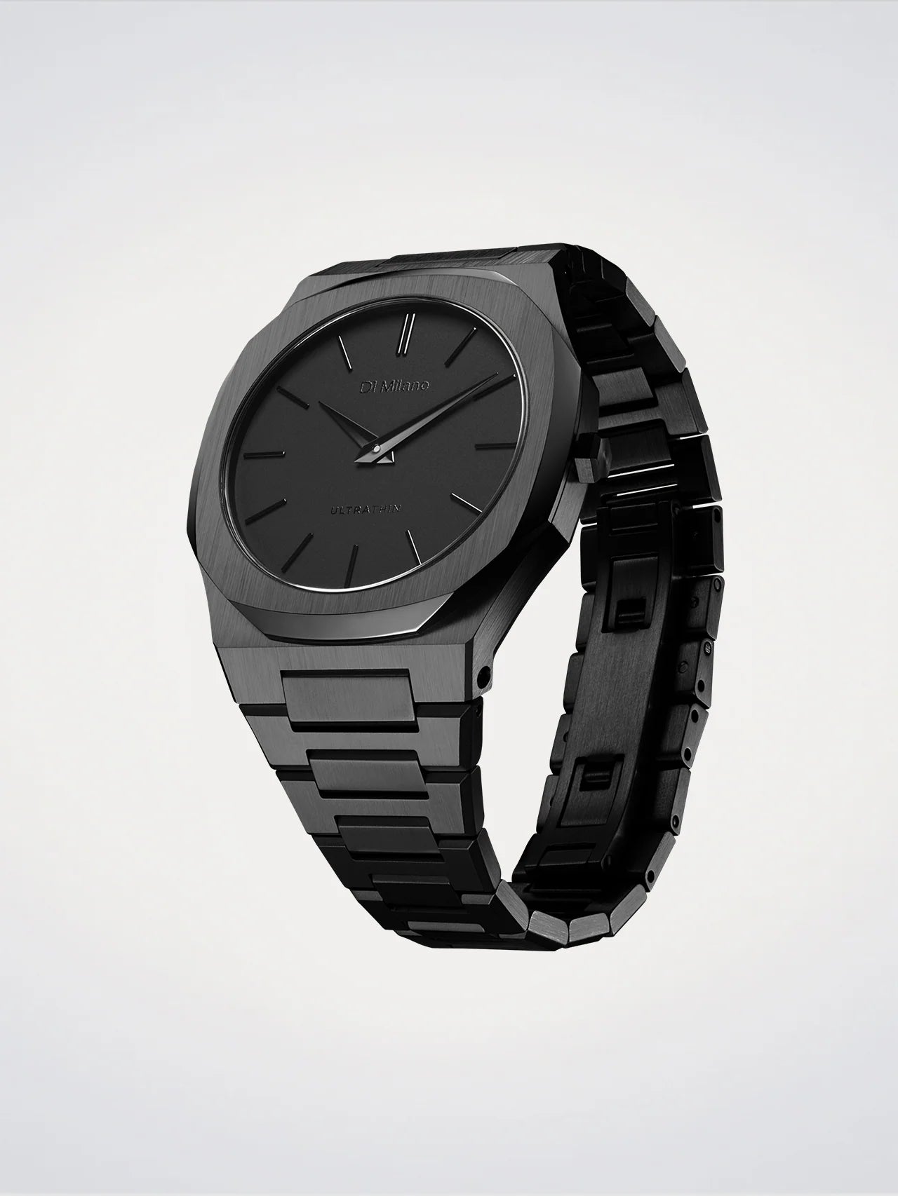 Montre Ultra Fine Noire, 40 mm, D1 Milano