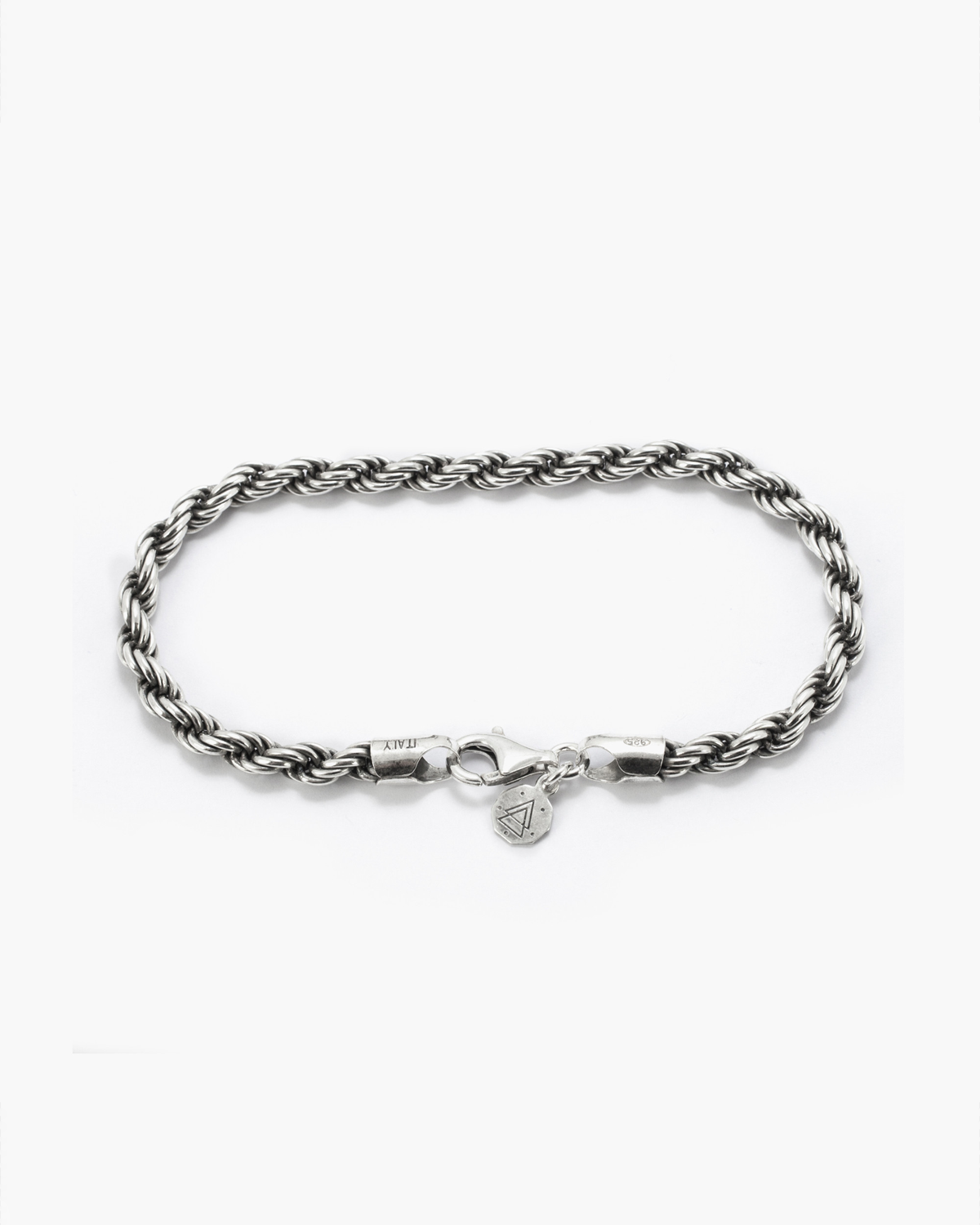 Bracciale in argento, corda 080, Nove25