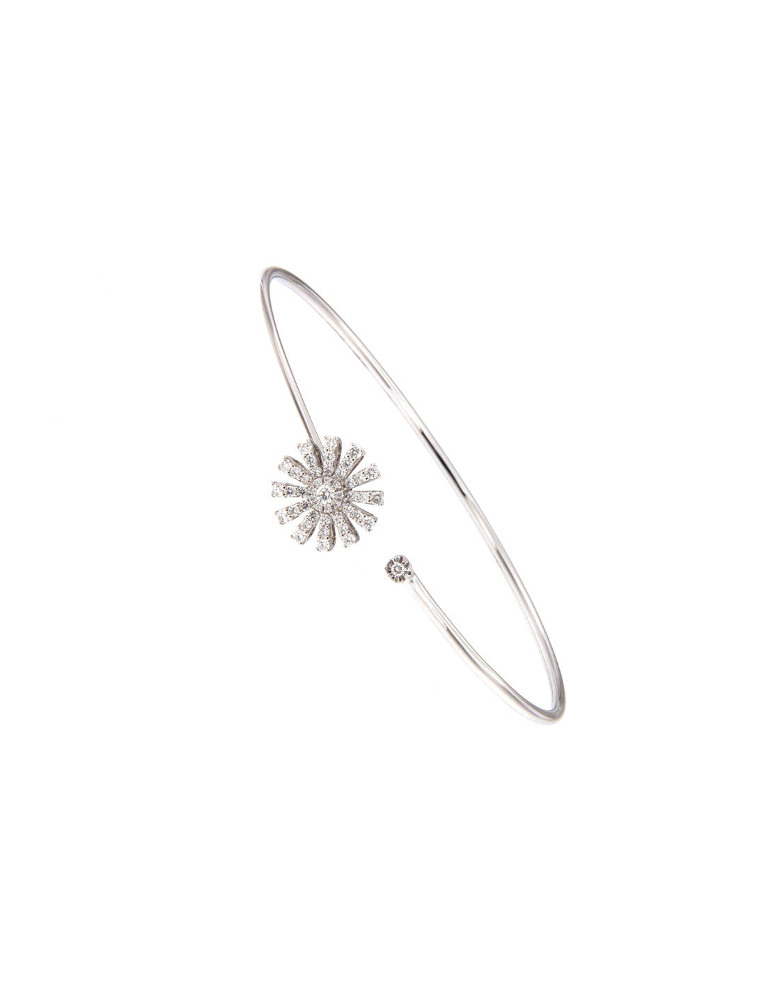 White gold and diamond bangle bracelet Margherita, Damiani