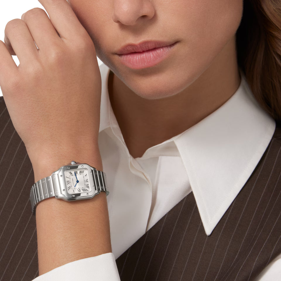 Cartier Santos esfera blanca - Modelo medio Nuevo 2025