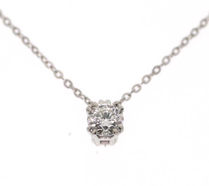White gold and diamond light point necklace Incanto, Damiani