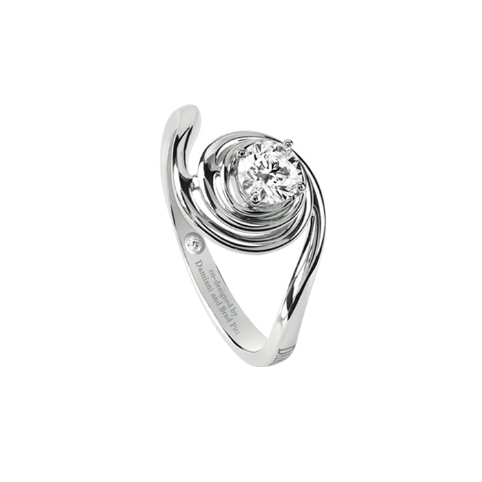 Solitaire ring in white gold and diamond ct 0.16 Promise, Damiani