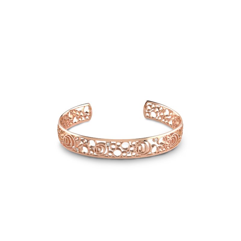 Damianissima rose gold and diamond bracelet, Damiani