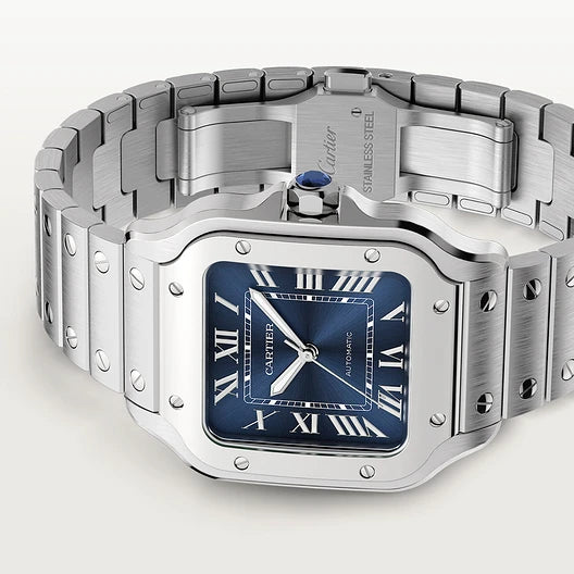 Cartier Santos quadrante Blu - Modello medio New 2025
