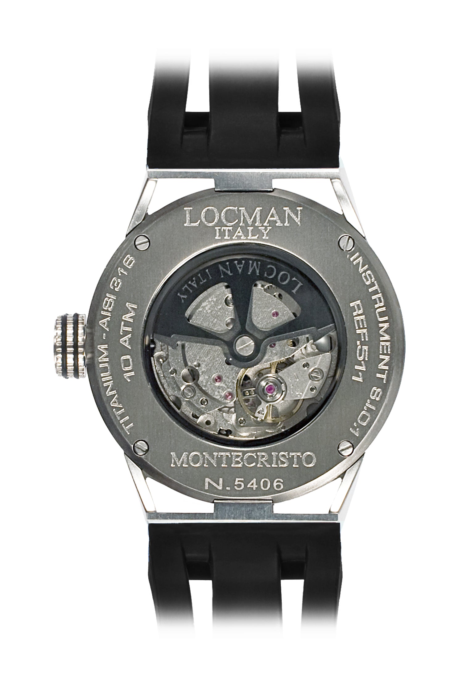 Orologio Montecristo, solo tempo automatico, 44 mm, Locman