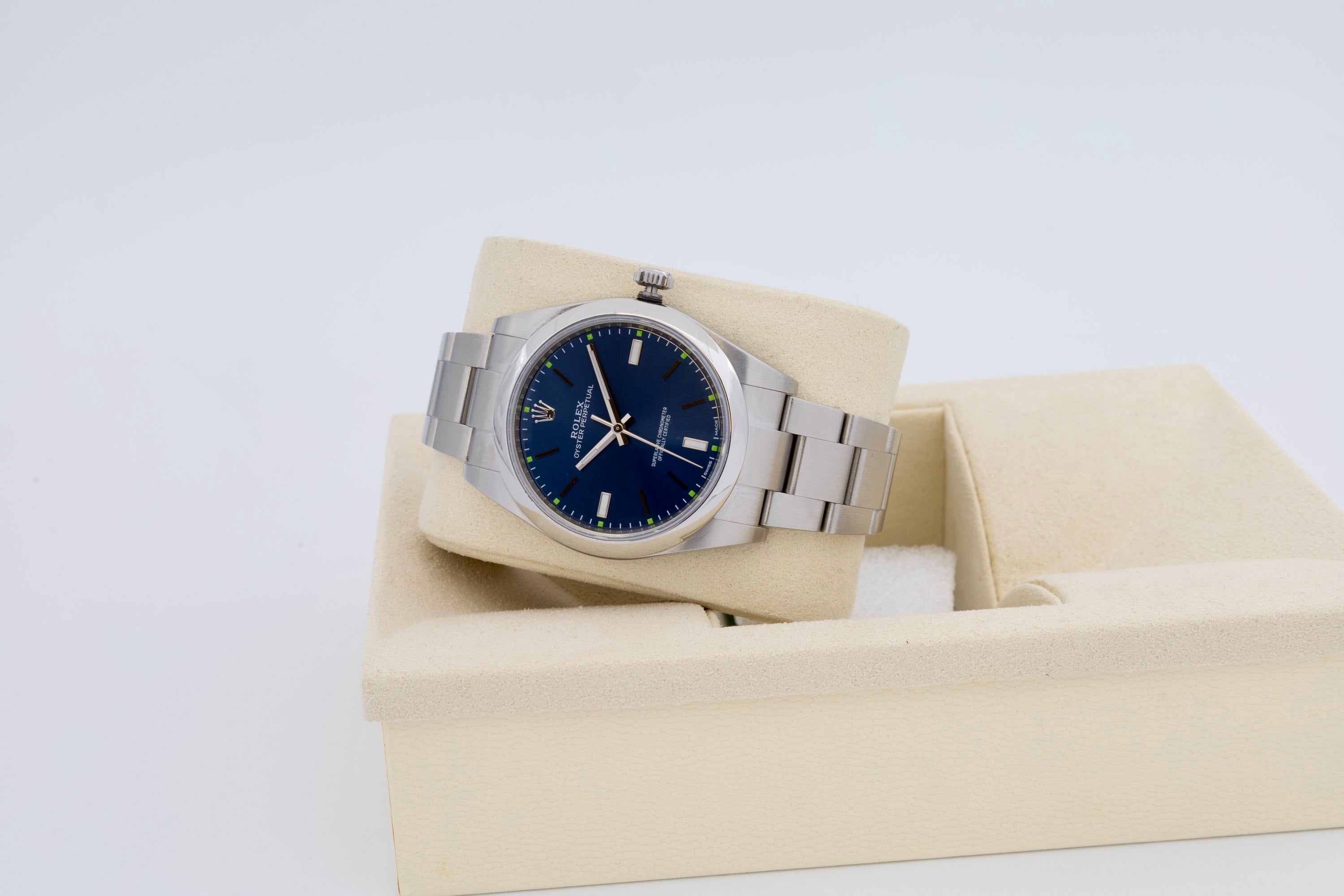 Rolex Oyster Perpetual 114300 Blue Dial 2019