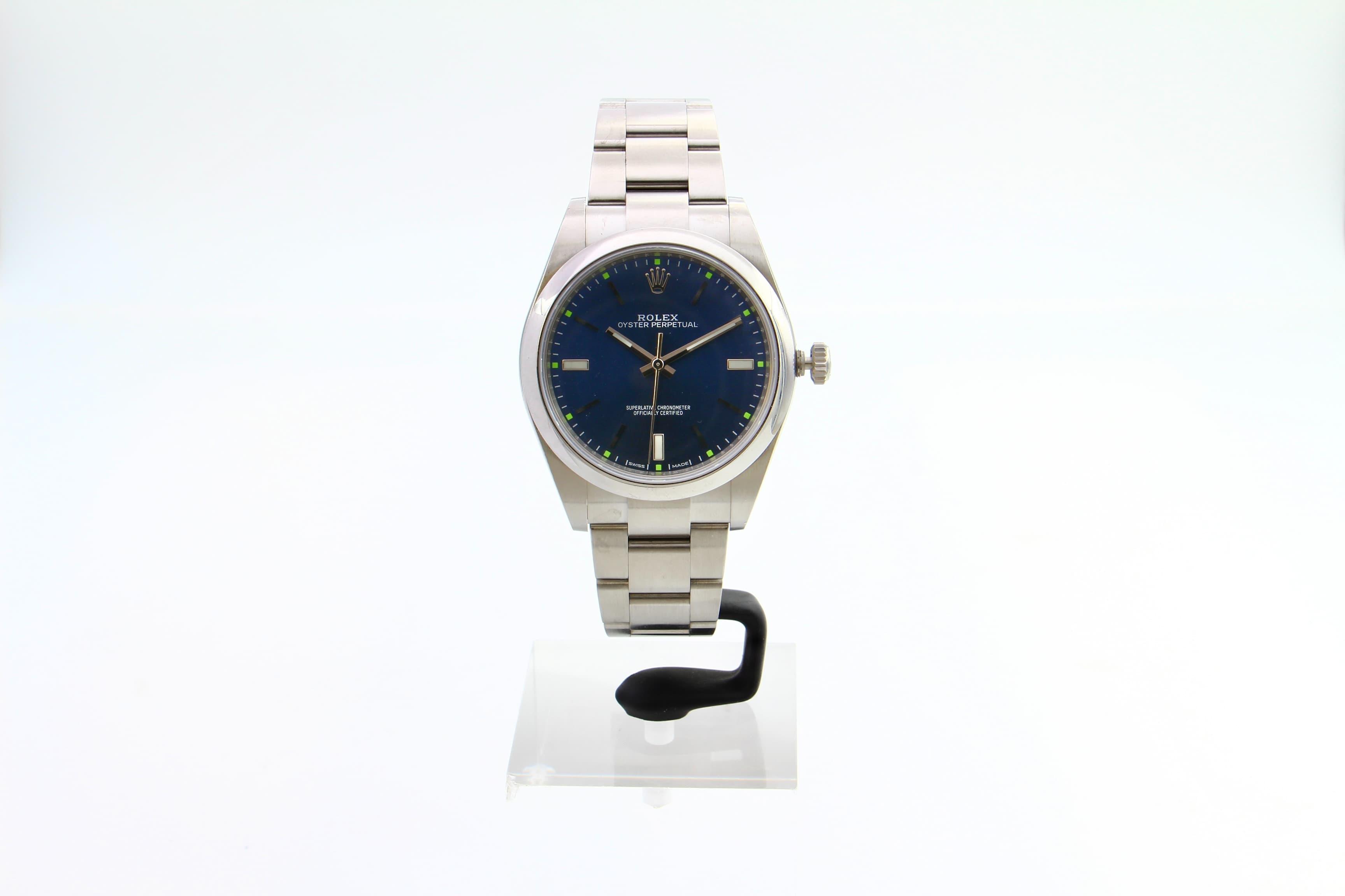 Rolex oyster perpetual quadrante blu deals
