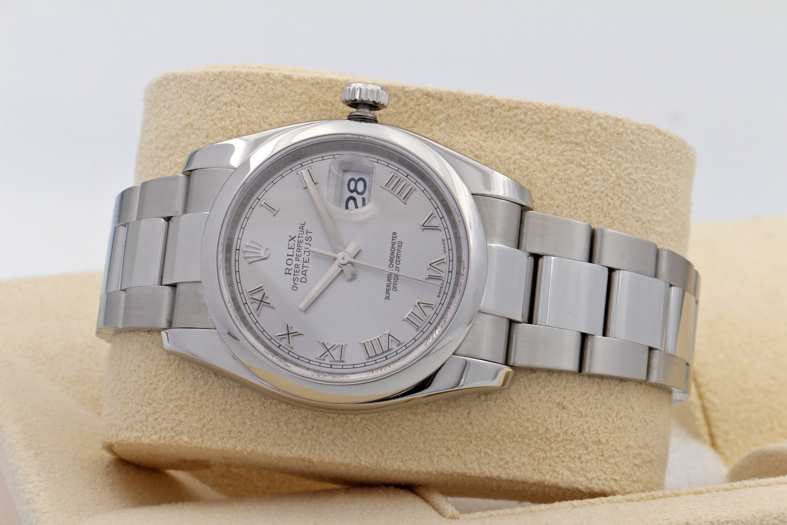 Rolex Datejust 116200 quadrante argento del 2010