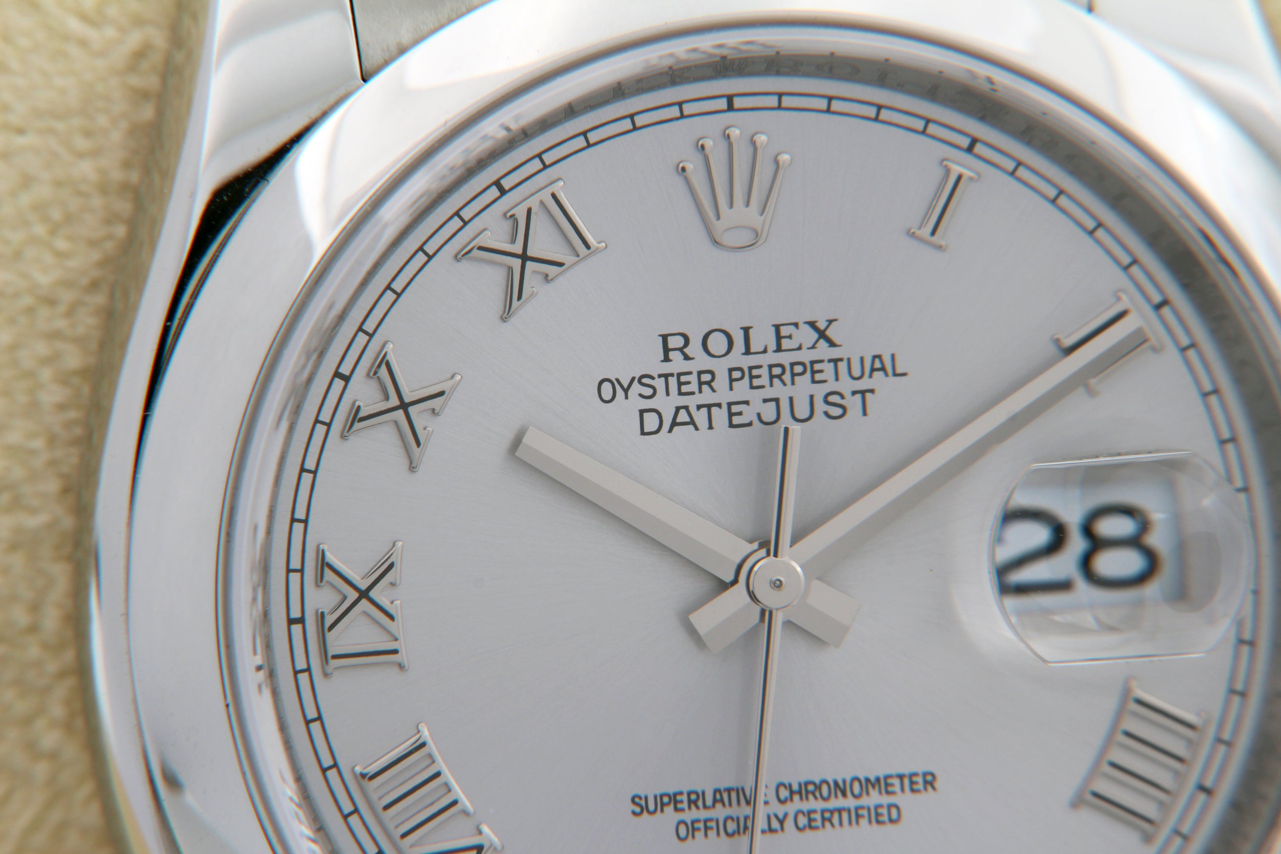 Rolex Datejust 116200 quadrante argento del 2010