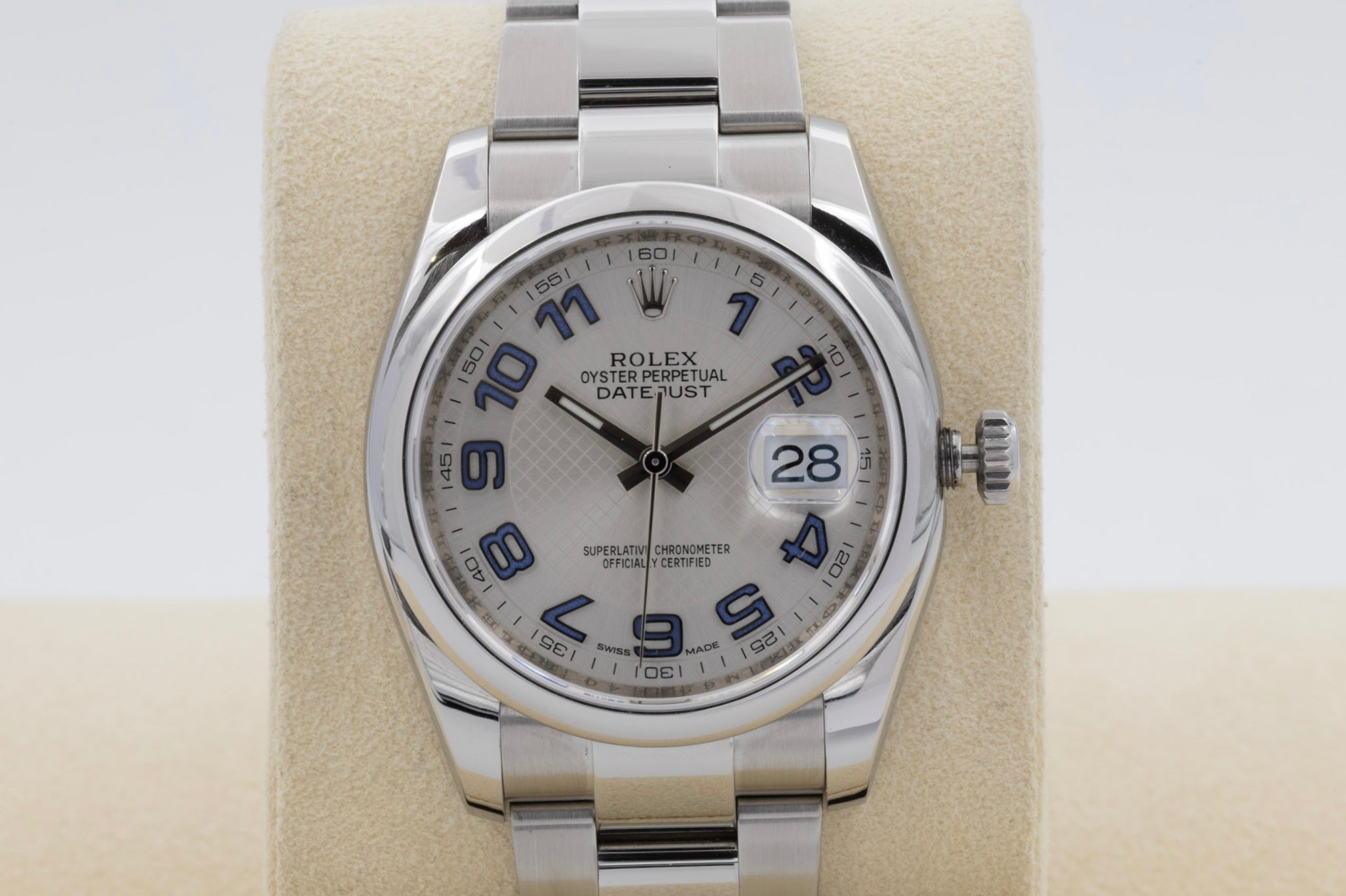 Rolex Datejust 116200 white dial "Roulette" from 2007