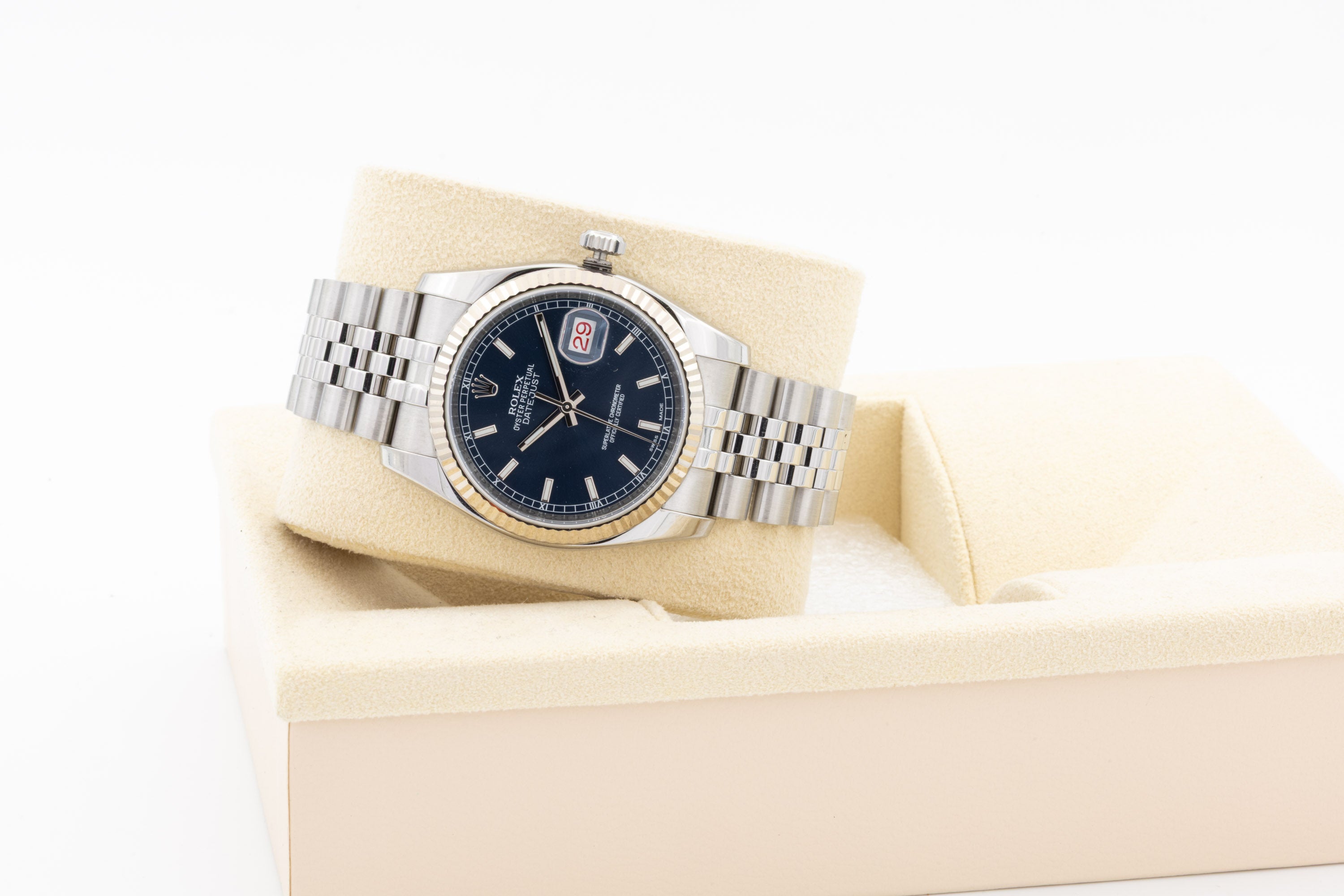 Rolex Datejust 116234 quadrante Blu Roulette del 2013