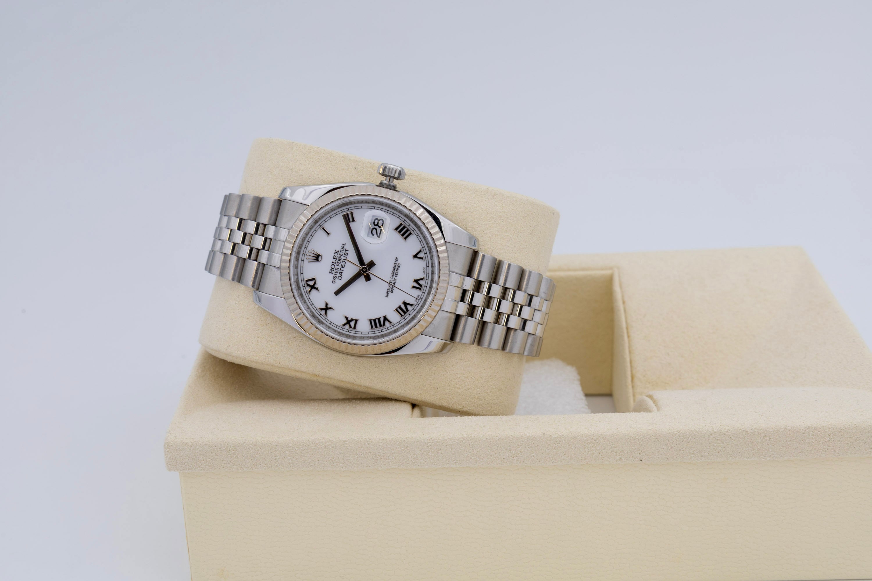Rolex Datejust 116234 quadrante Bianco Romani del 2009