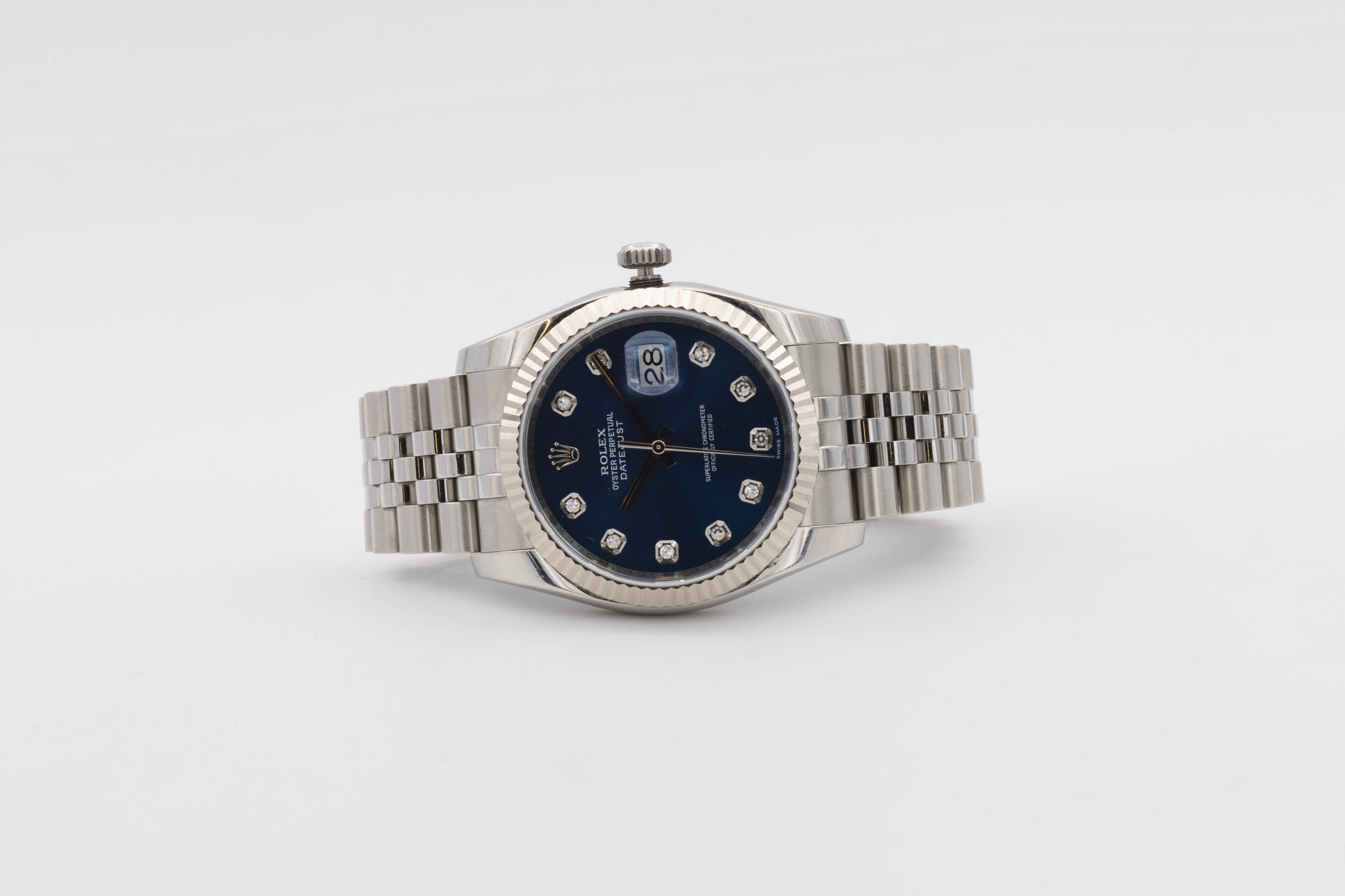 Rolex Datejust 116234 Zifferblatt Blau Roulette aus dem Jahr 2013