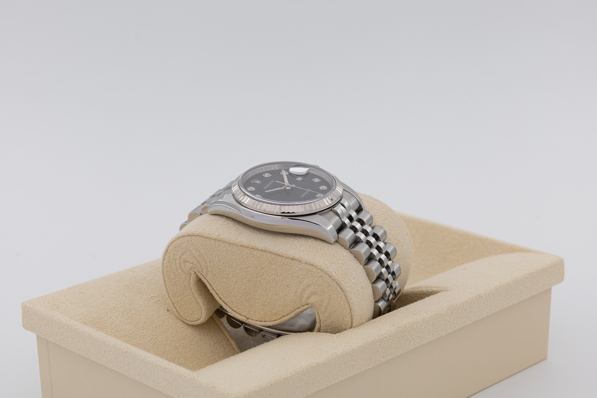 Rolex Datejust 116234 quadrante Anniversario Nero e diamanti del 2012