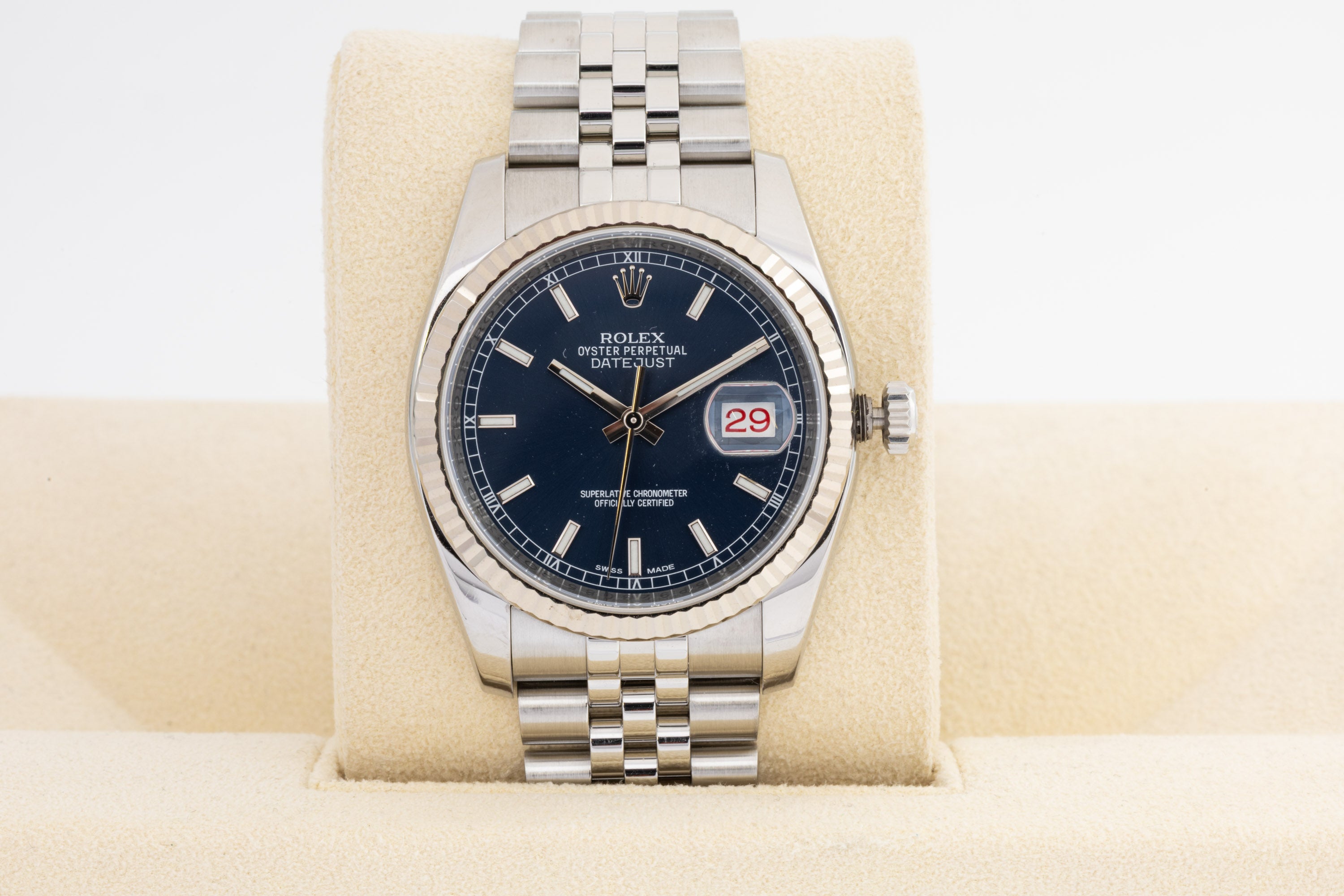 Rolex Datejust 116234 quadrante Blu Roulette del 2013