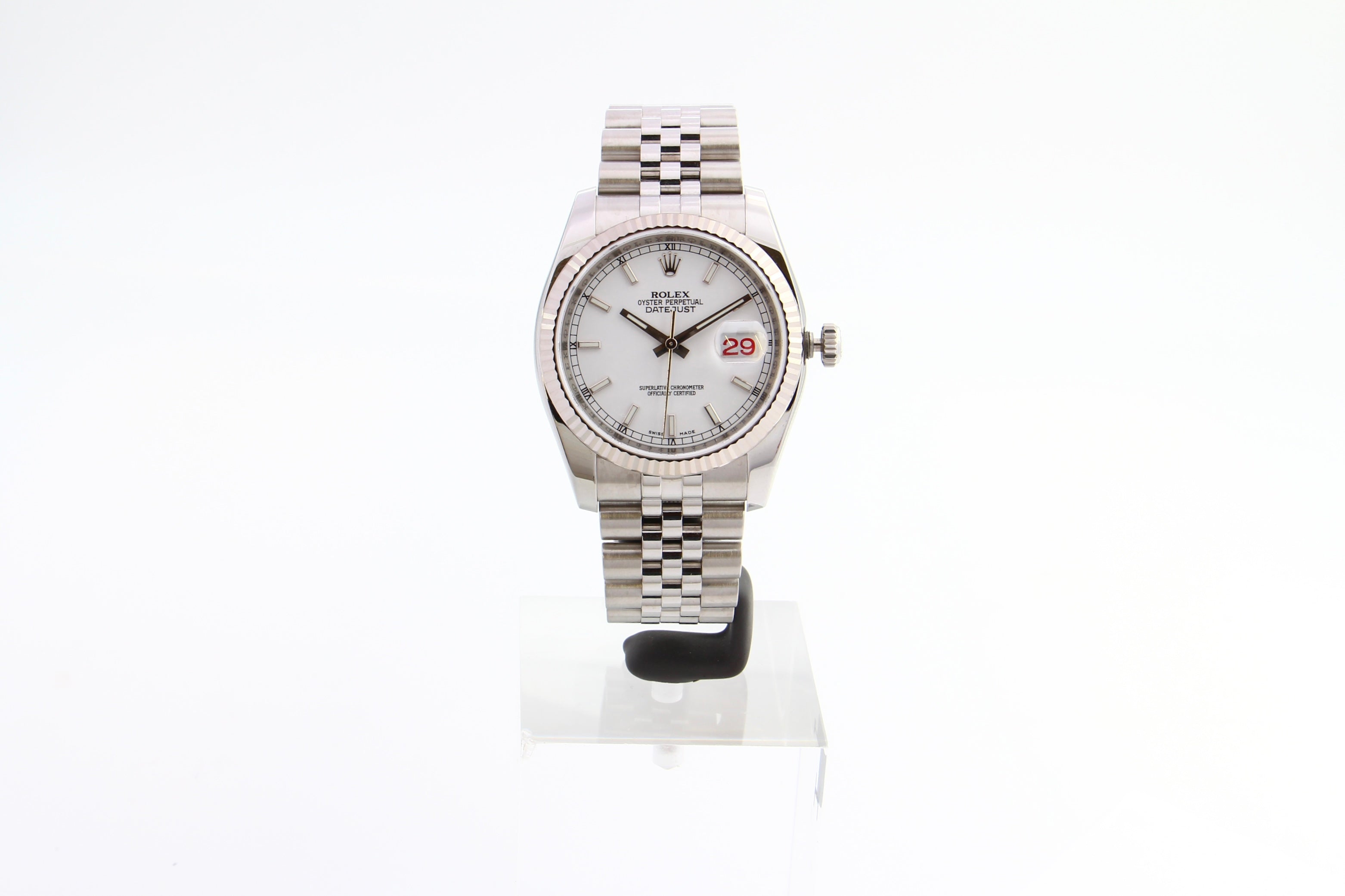 Rolex Datejust 116234 quadrante bianco Roulette del 2007