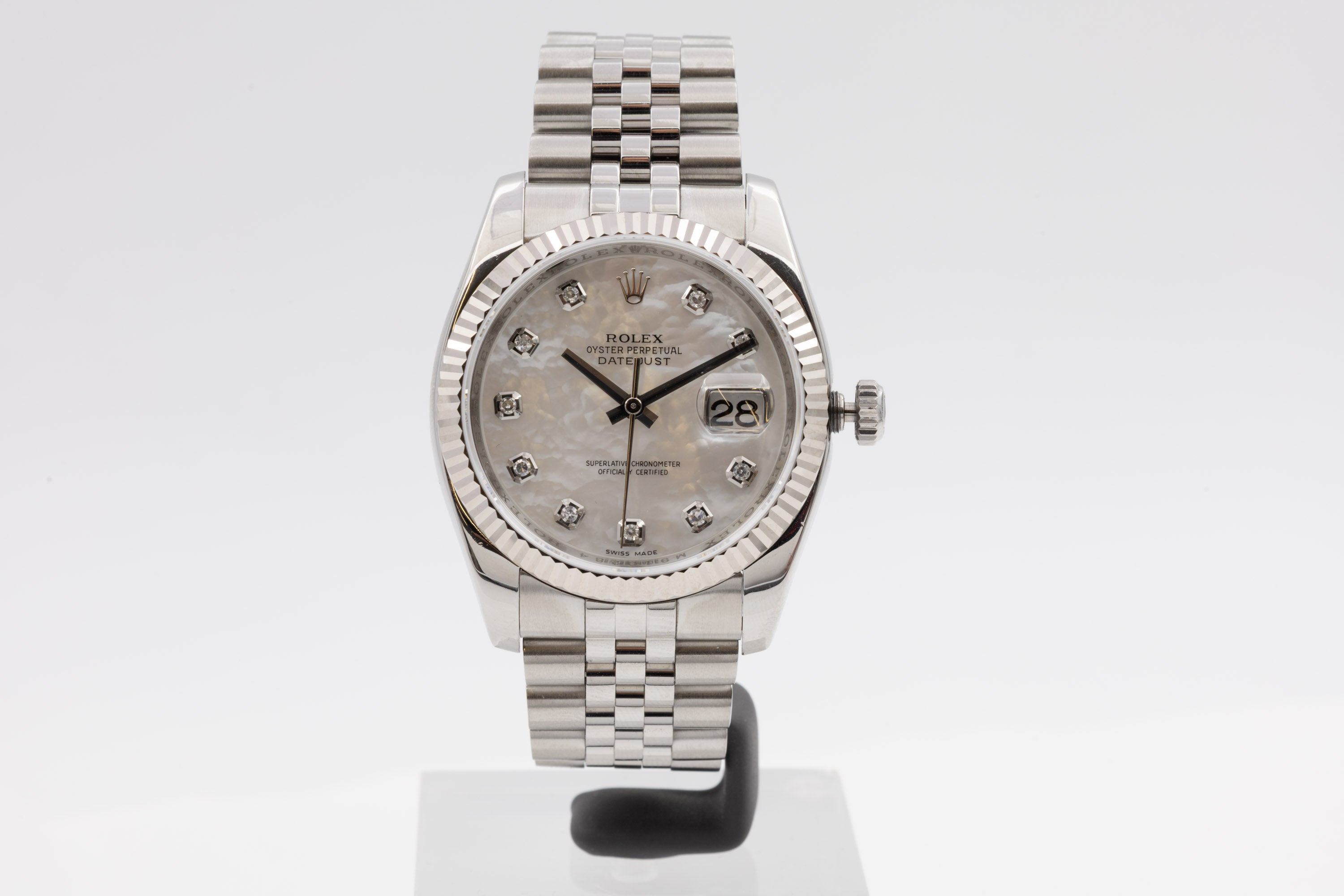 Rolex Datejust 116234 Zifferblatt Blau Roulette aus dem Jahr 2013