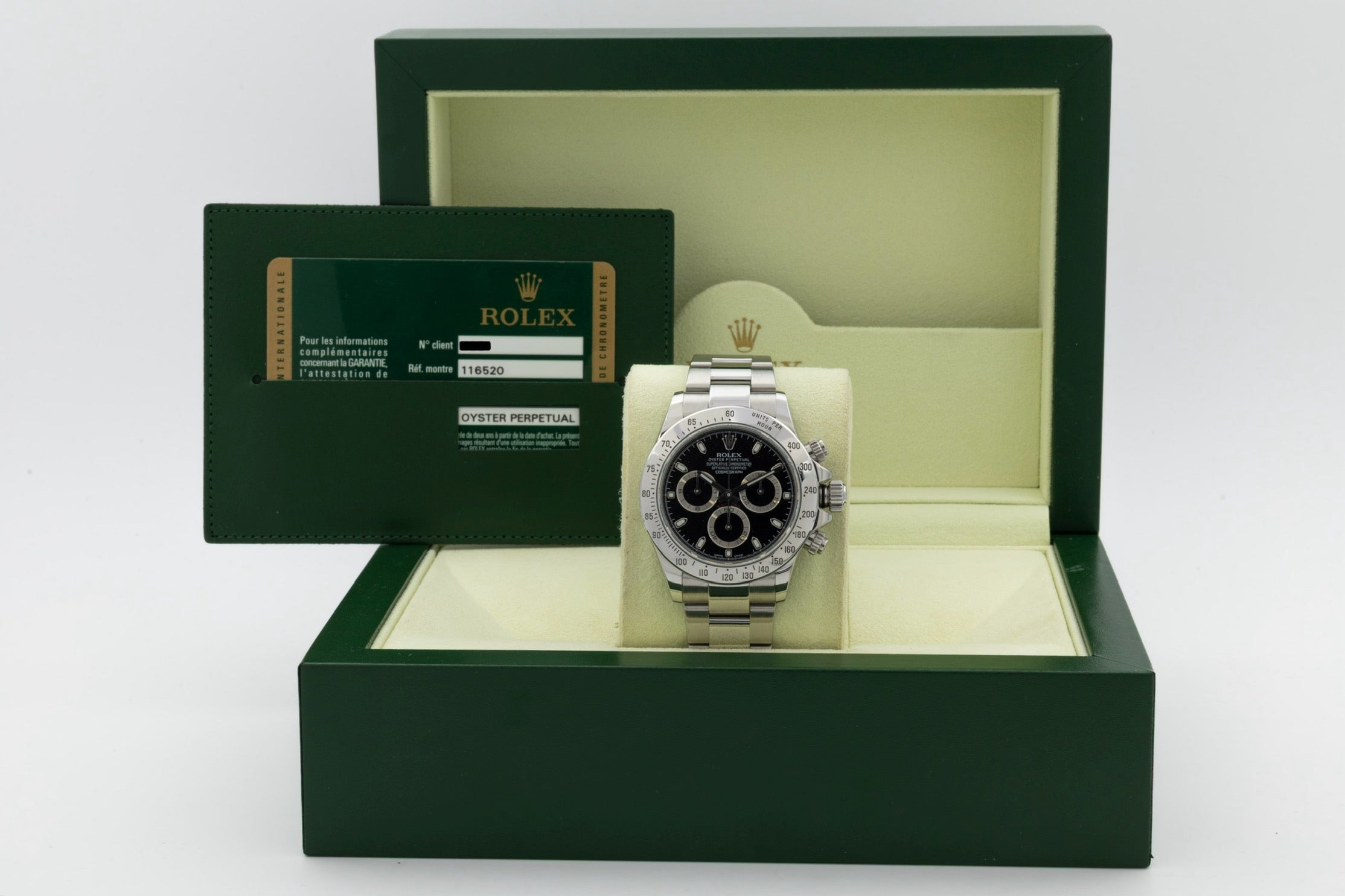 Rolex Daytona 116520 quadrante nero del 2014