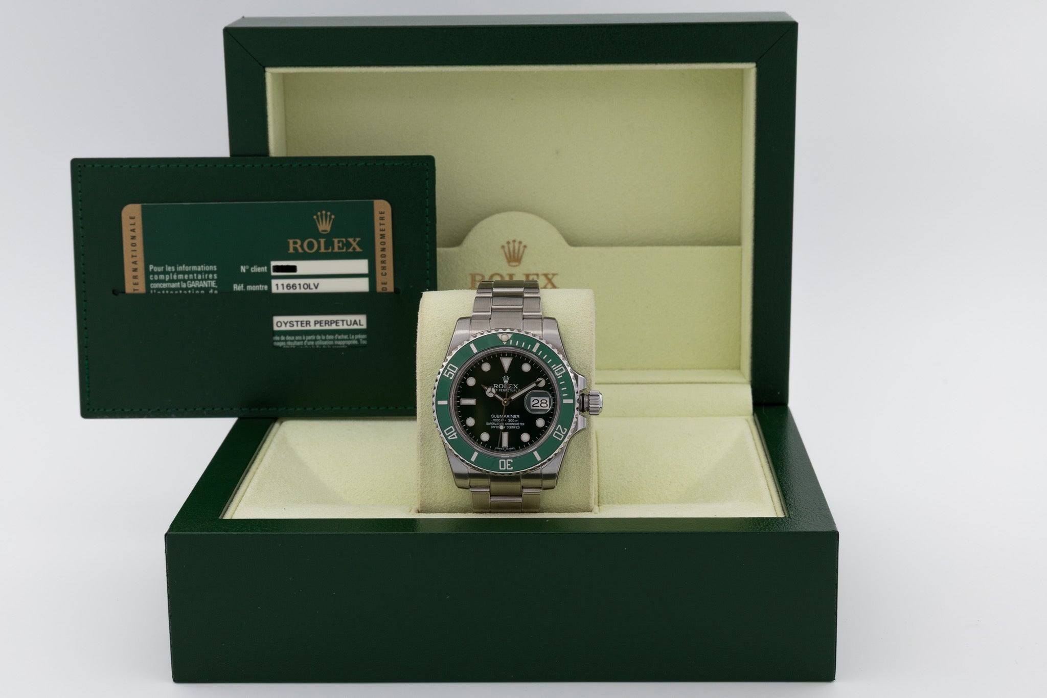 Rolex Submariner Date 116610LV Hulk del 2010