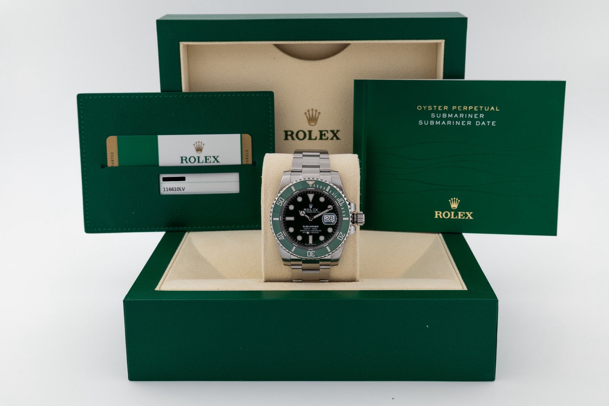 Rolex Submariner Date 116610LV Hulk del 2016