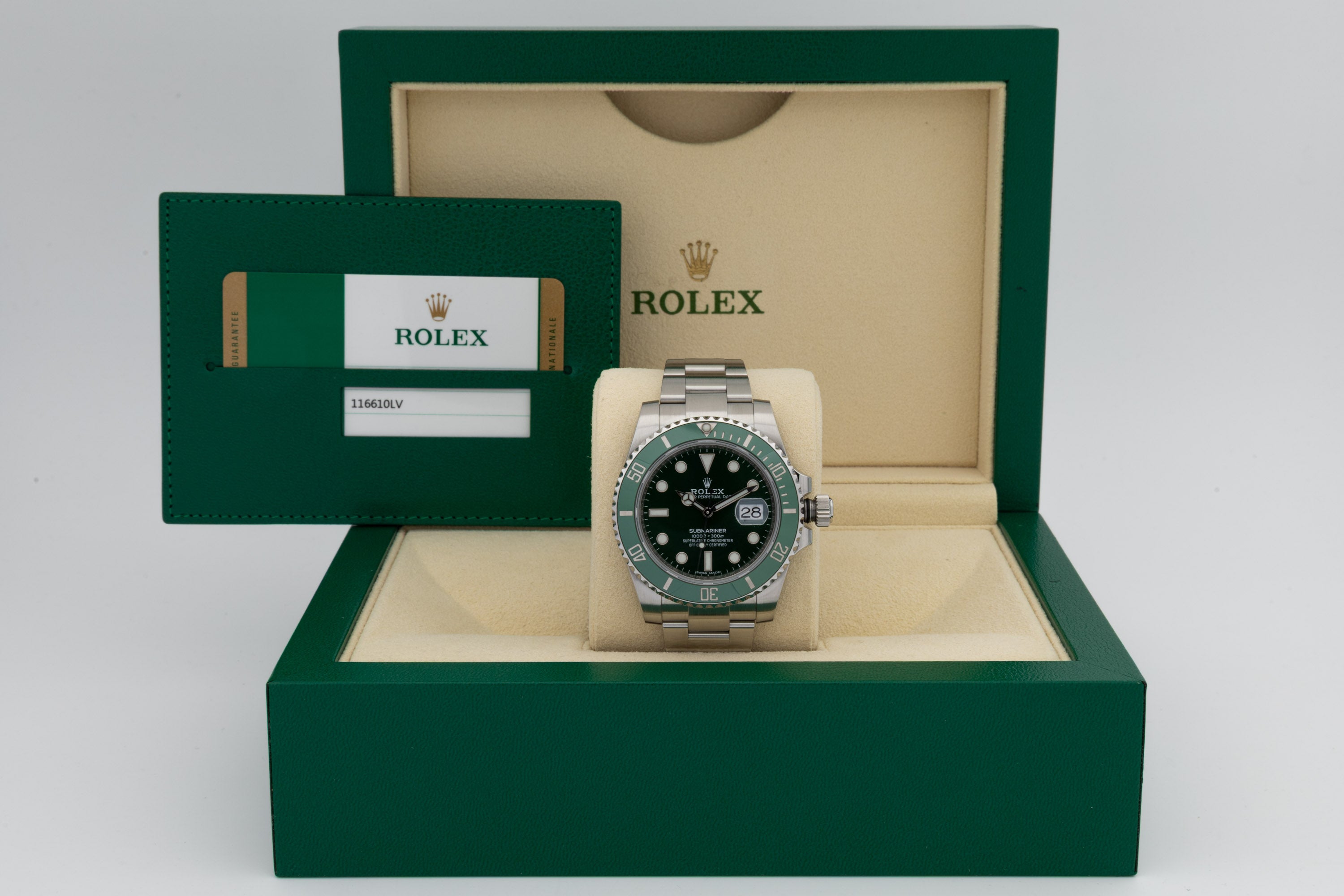 Rolex Submariner Date 116610LV Hulk Bucherer del 2016