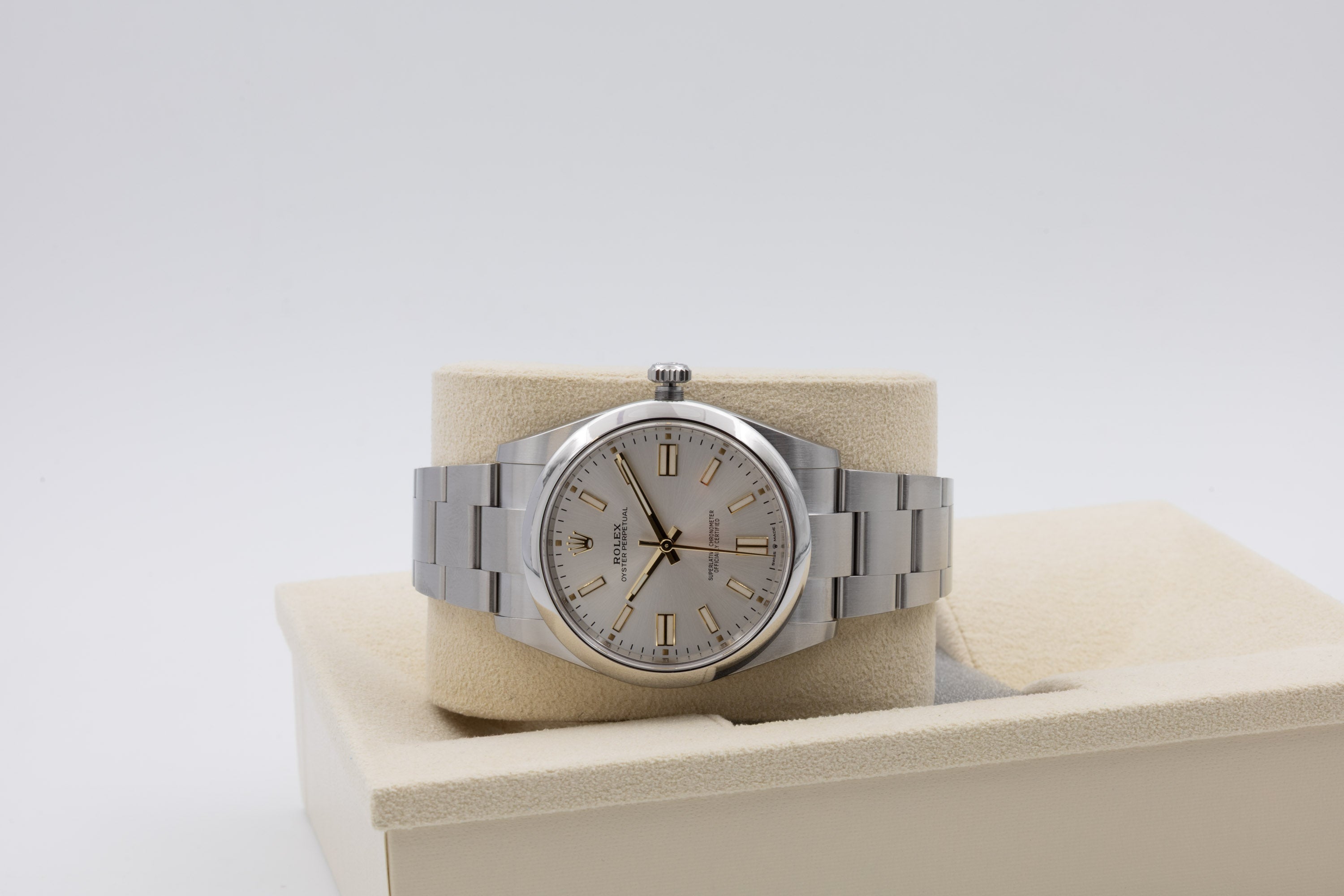 Rolex Oyster Perpetual 124300 quadrante argento soleil del 2021