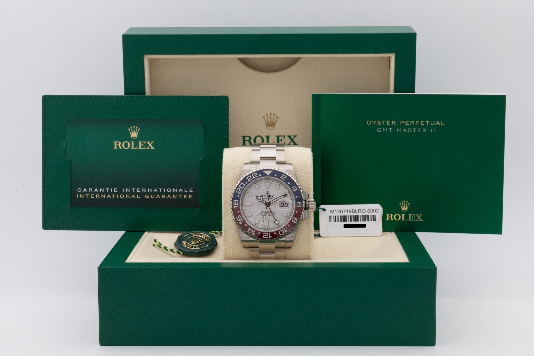 Rolex GMT-Master II 126715CHNR ORO ROSA COMPLETO Ojo de Hierro del 2025