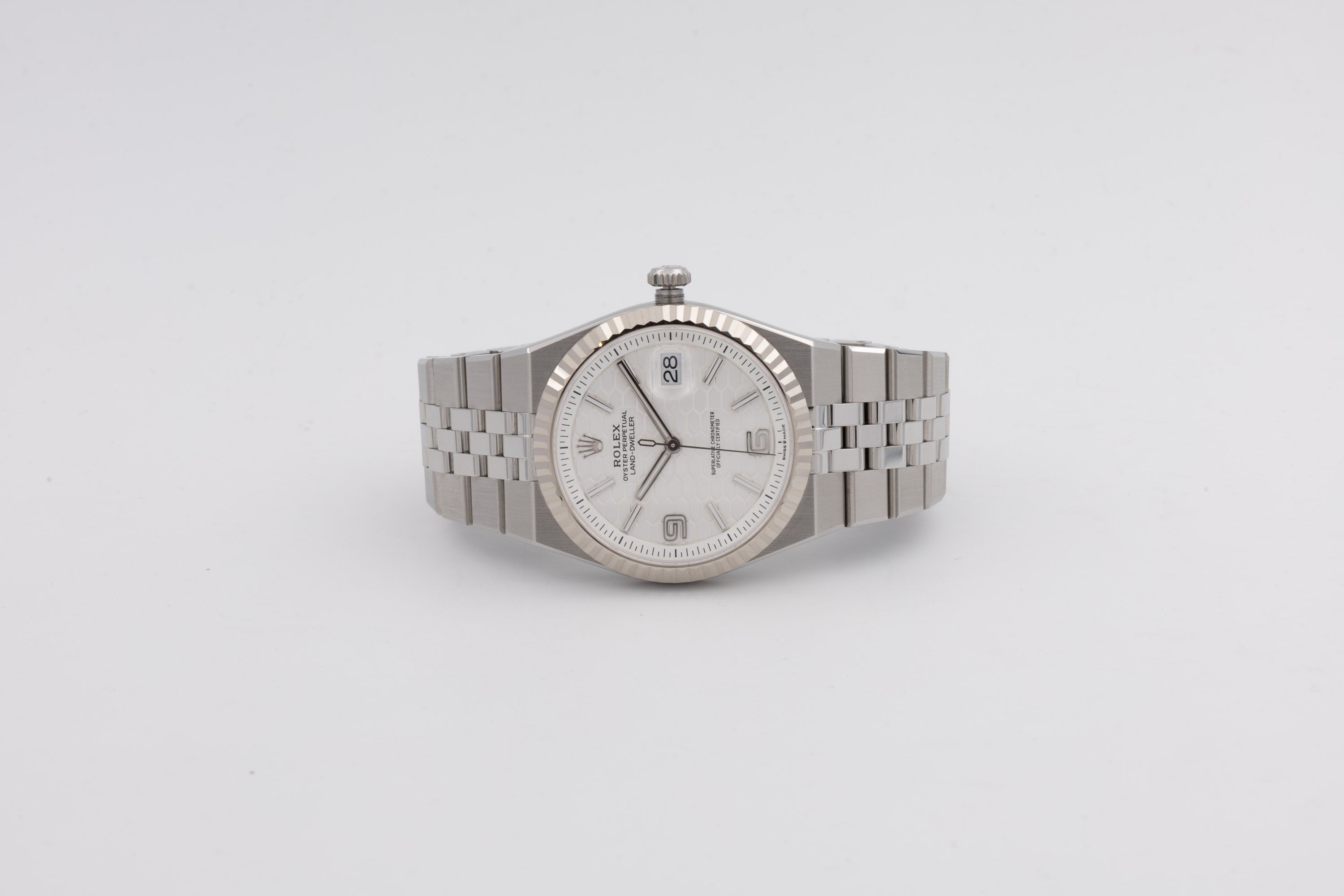 Rolex Land-Dweller 127334 quadrante Honeycomb 40mm New 2025