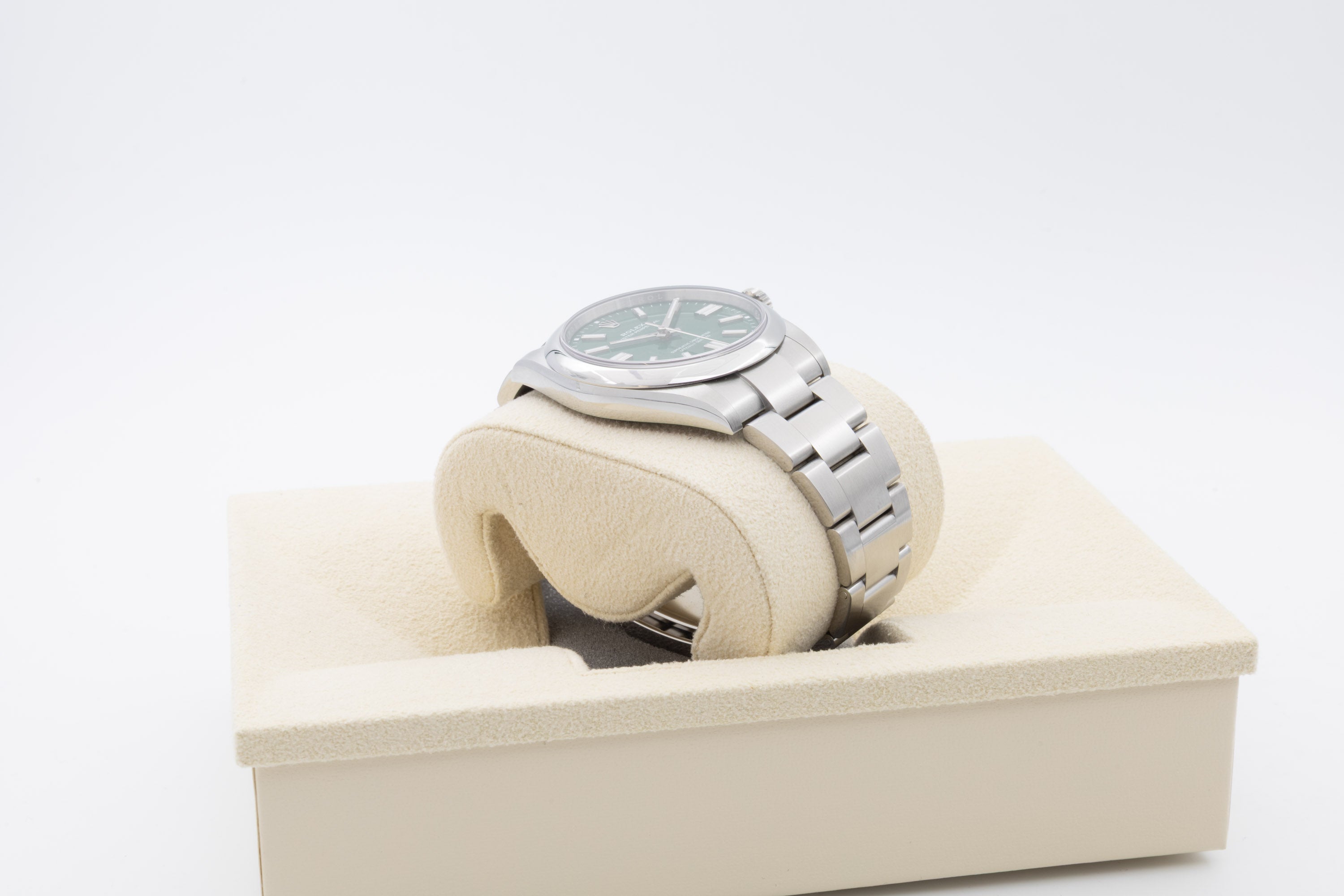 Rolex Oyster Perpetual 124300 silver soleil dial from 2024
