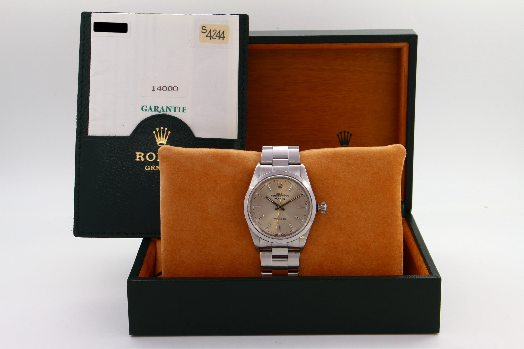 Rolex Air-King 14000 quadrante argento del 1997