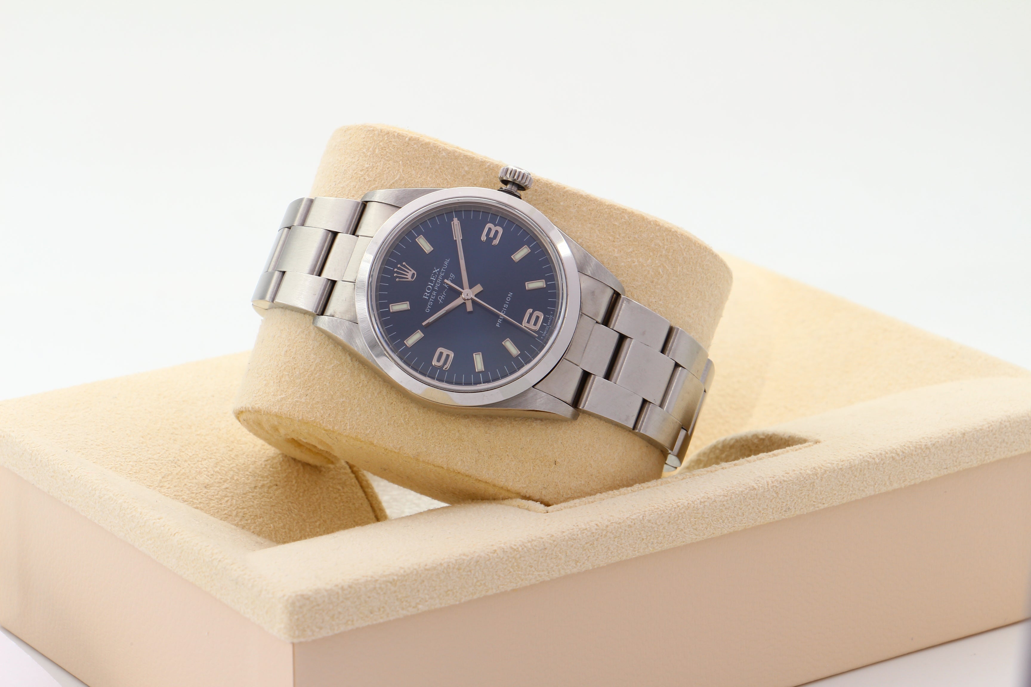 Rolex Air-King 14000 quadrante blu del 1999
