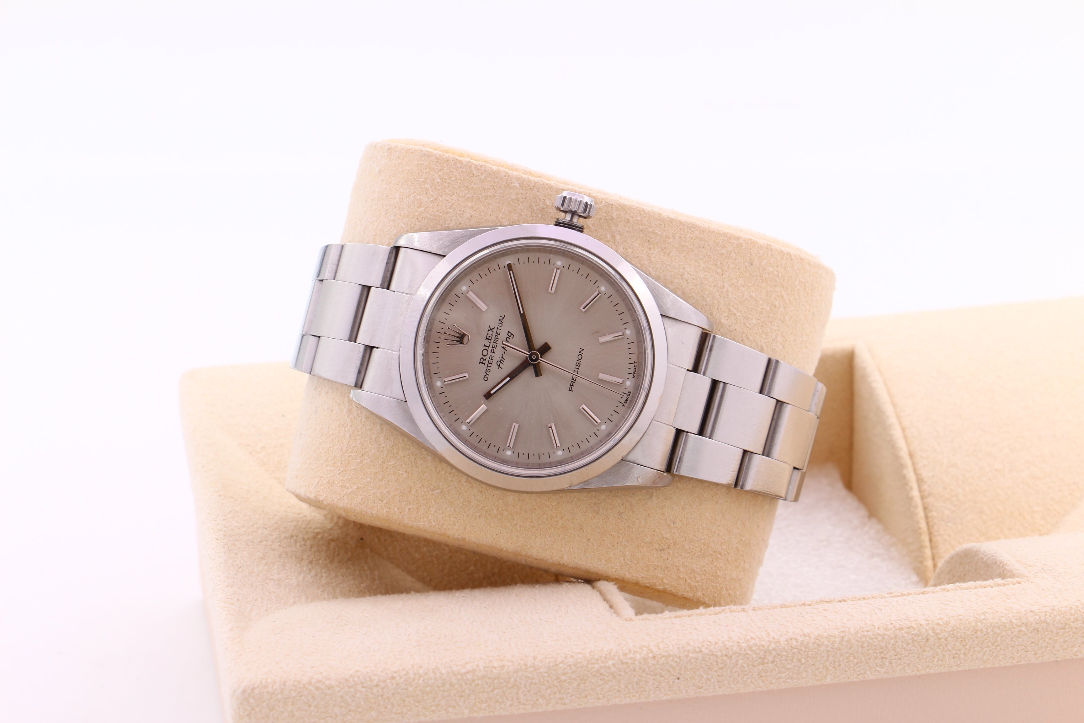 Rolex Air-King 14000 quadrante argento del 1997