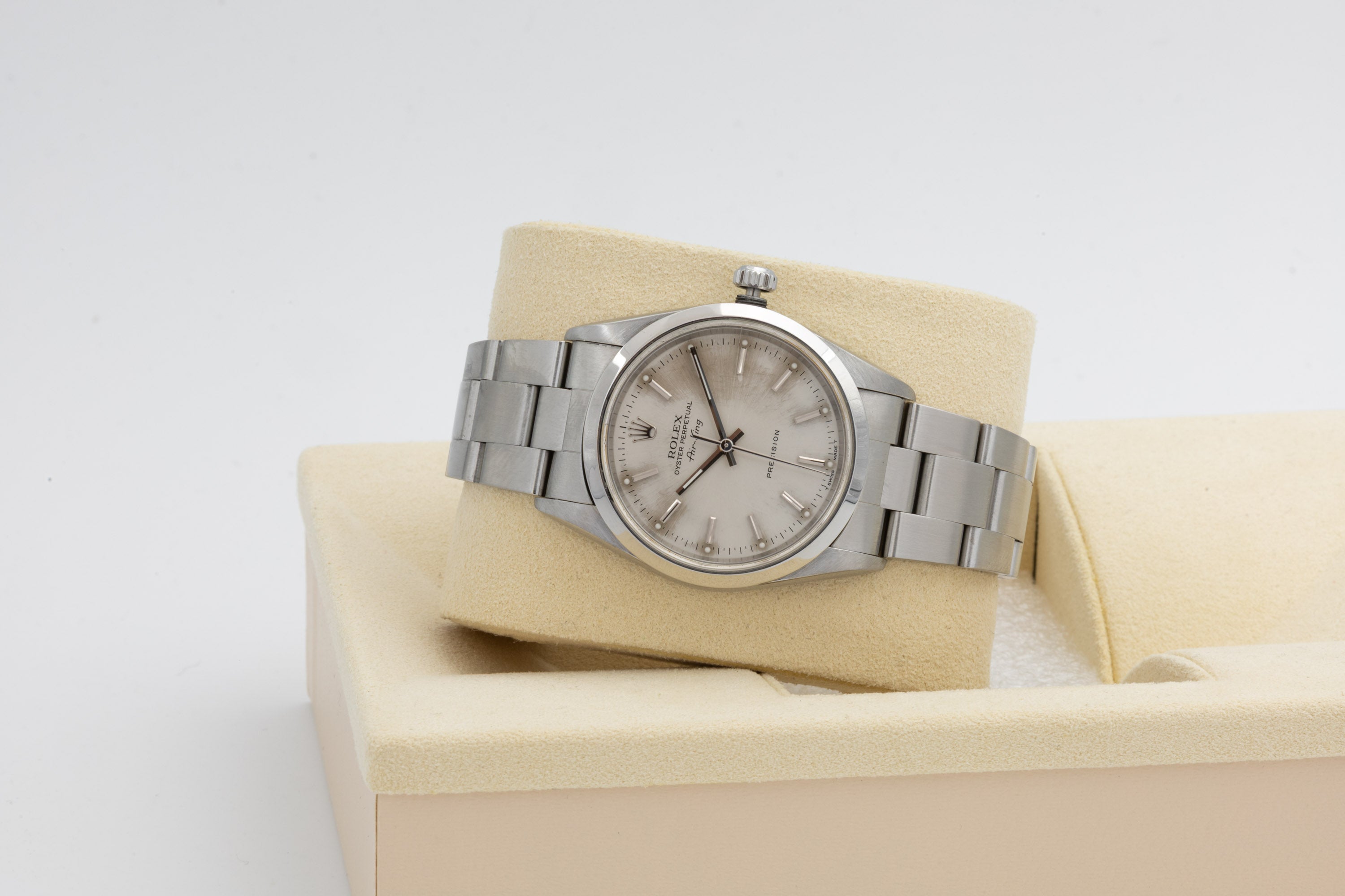 Rolex Air-King 14000 quadrante argento del 1999