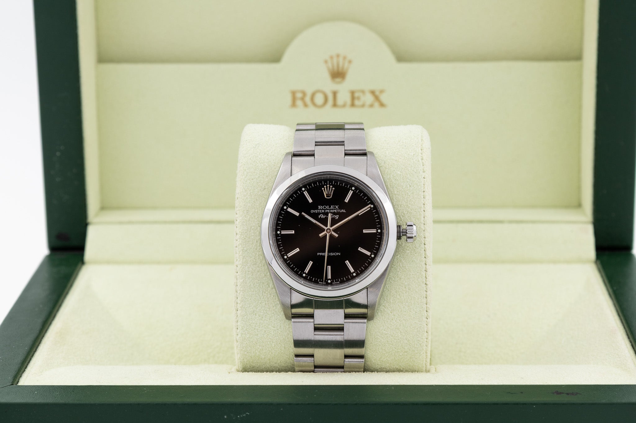 Rolex Air-King 14000 quadrante nero del 2000