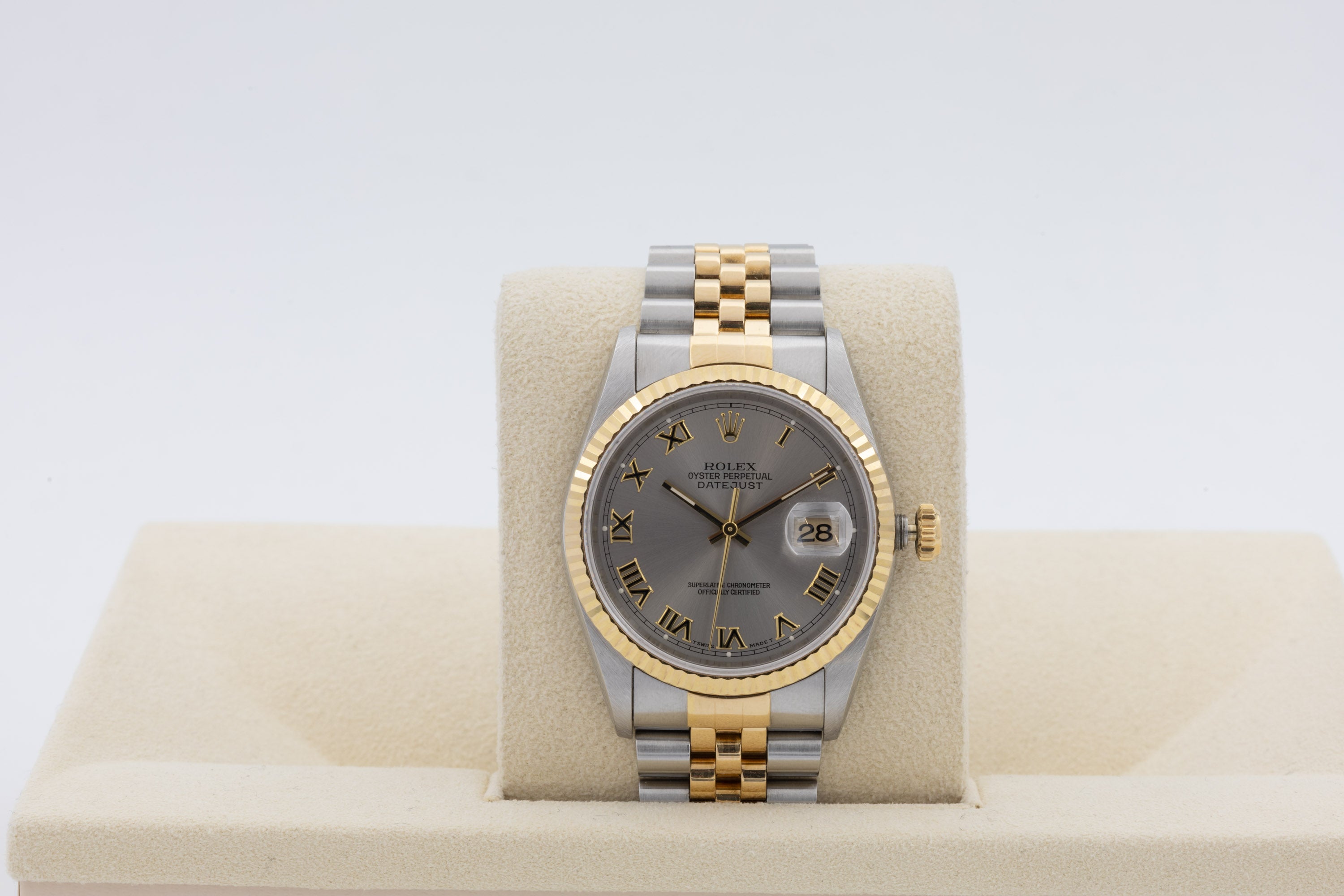 Rolex Datejust 16233 Zifferblatt Silber römisch von 1998