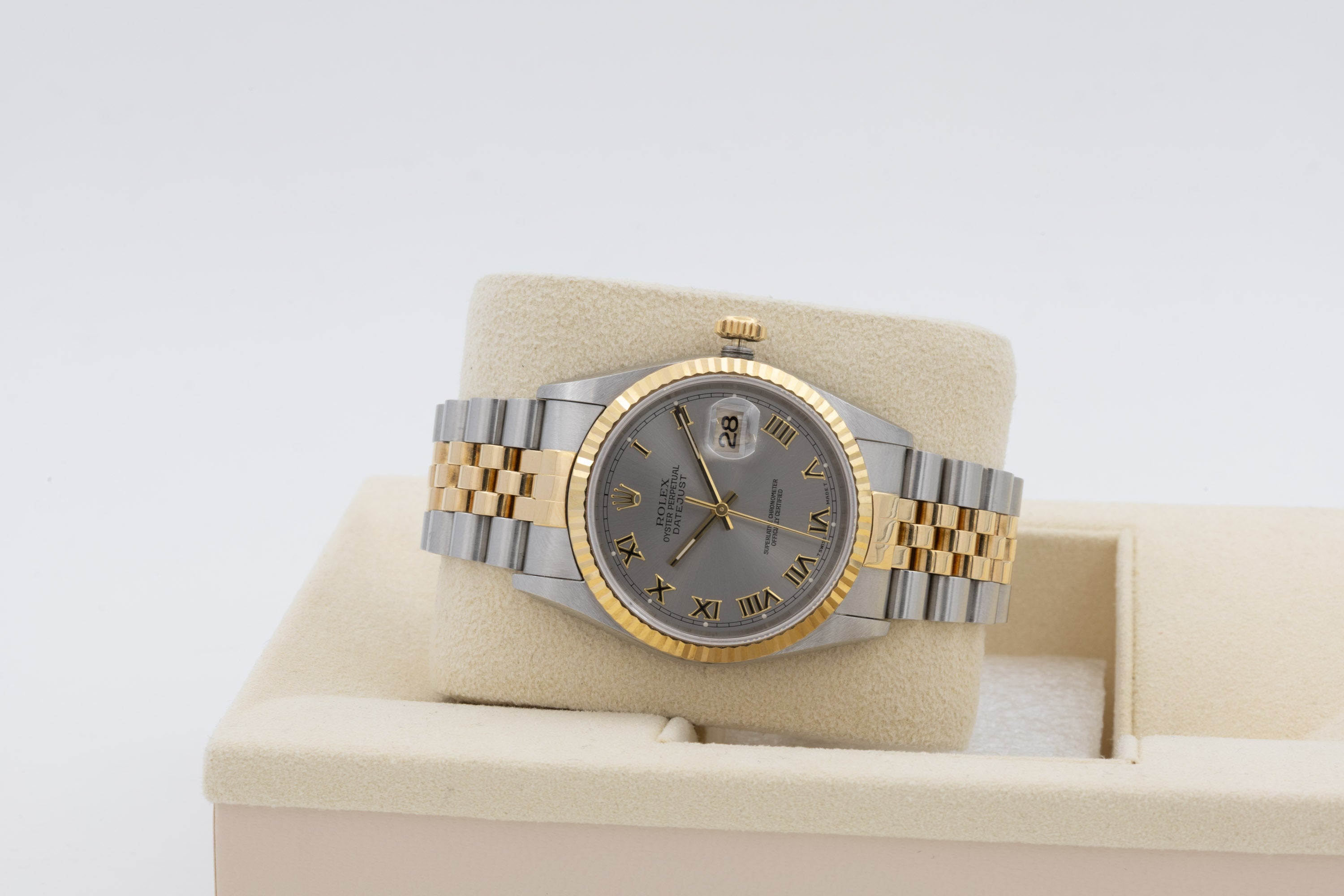 Rolex Datejust 16233 Zifferblatt Silber römisch von 1998