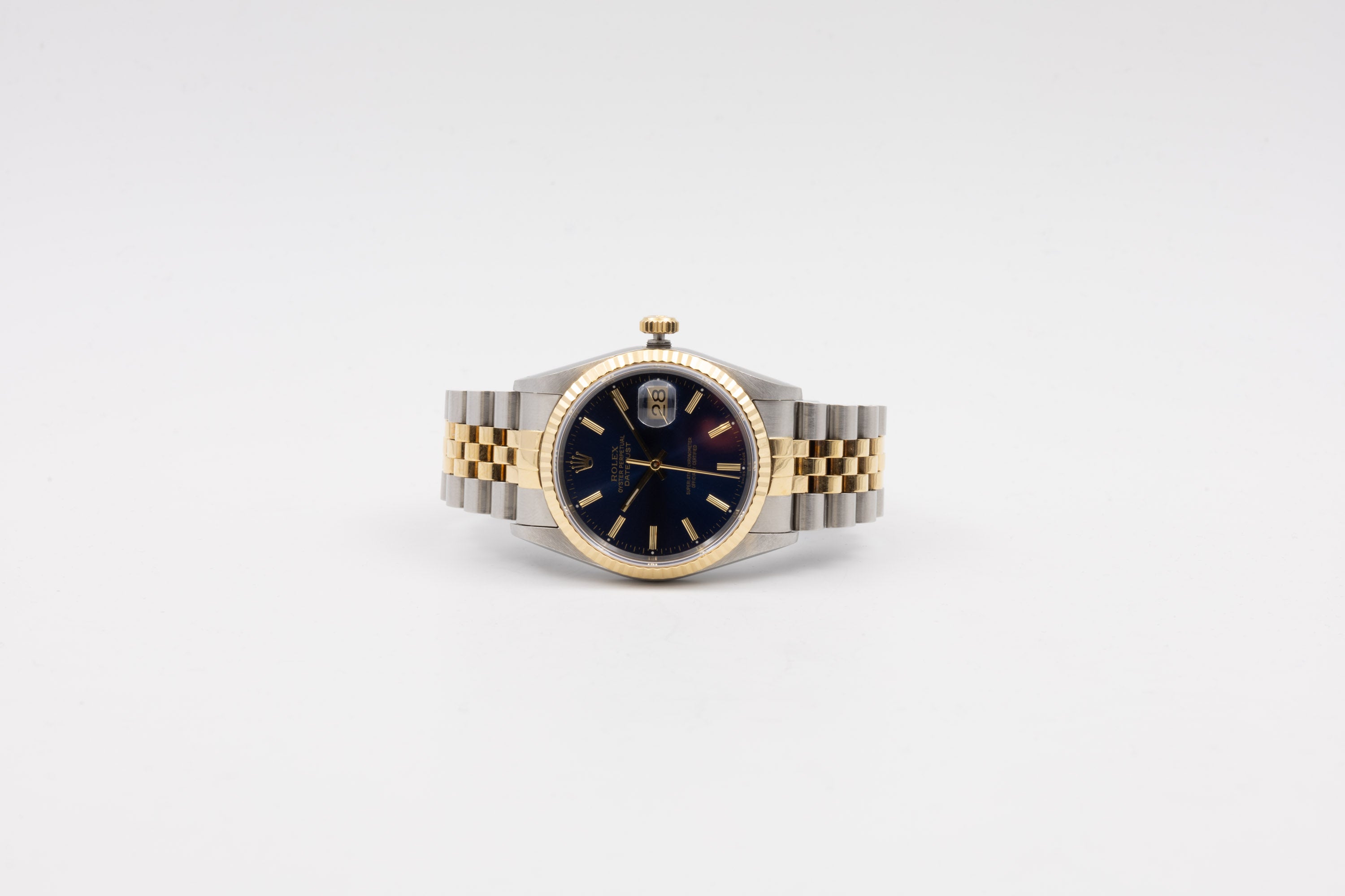 Rolex Datejust 16233G cadran Argent Anniversaire avec diamants de 2002