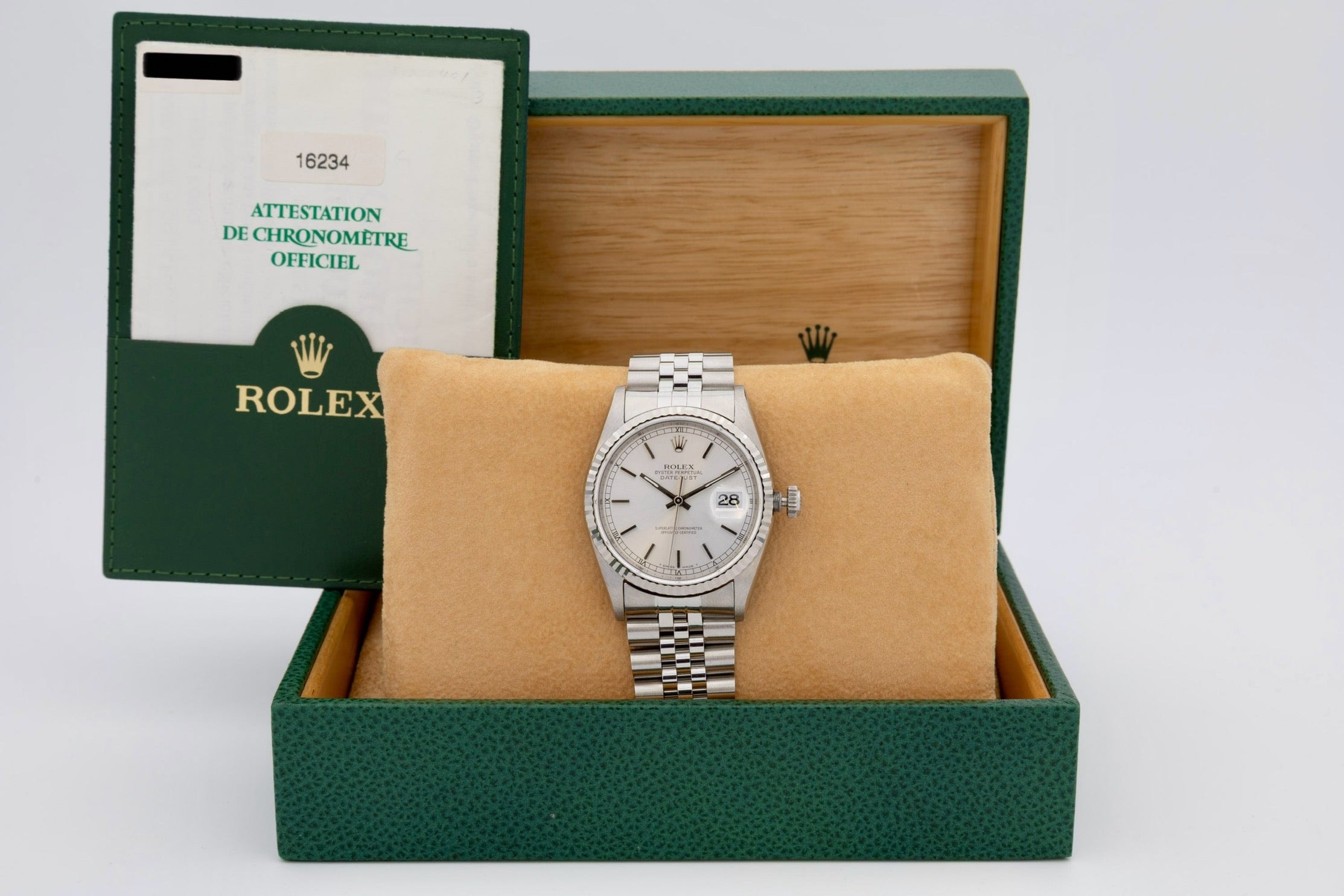Rolex Datejust 16234 quadrante Silver del 1999