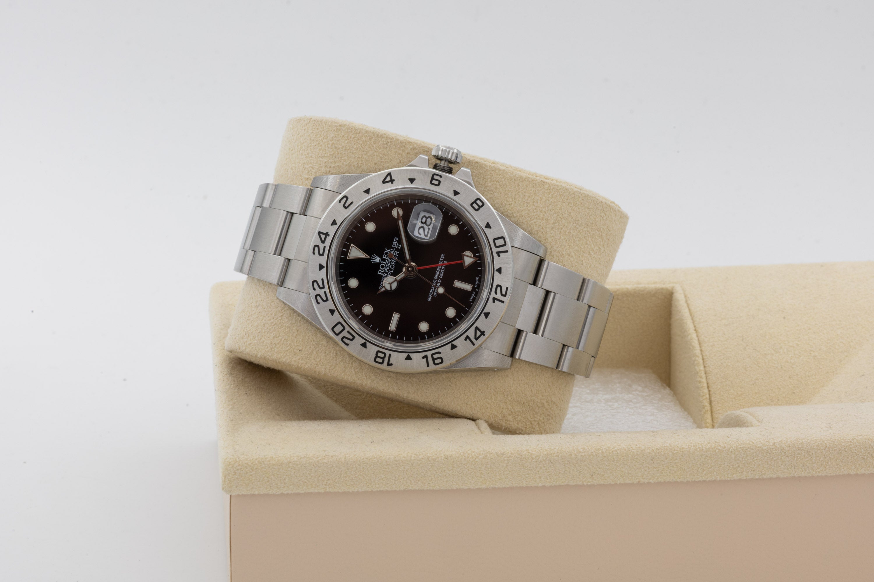 Rolex Explorer II 16570 quadrante nero del 2002