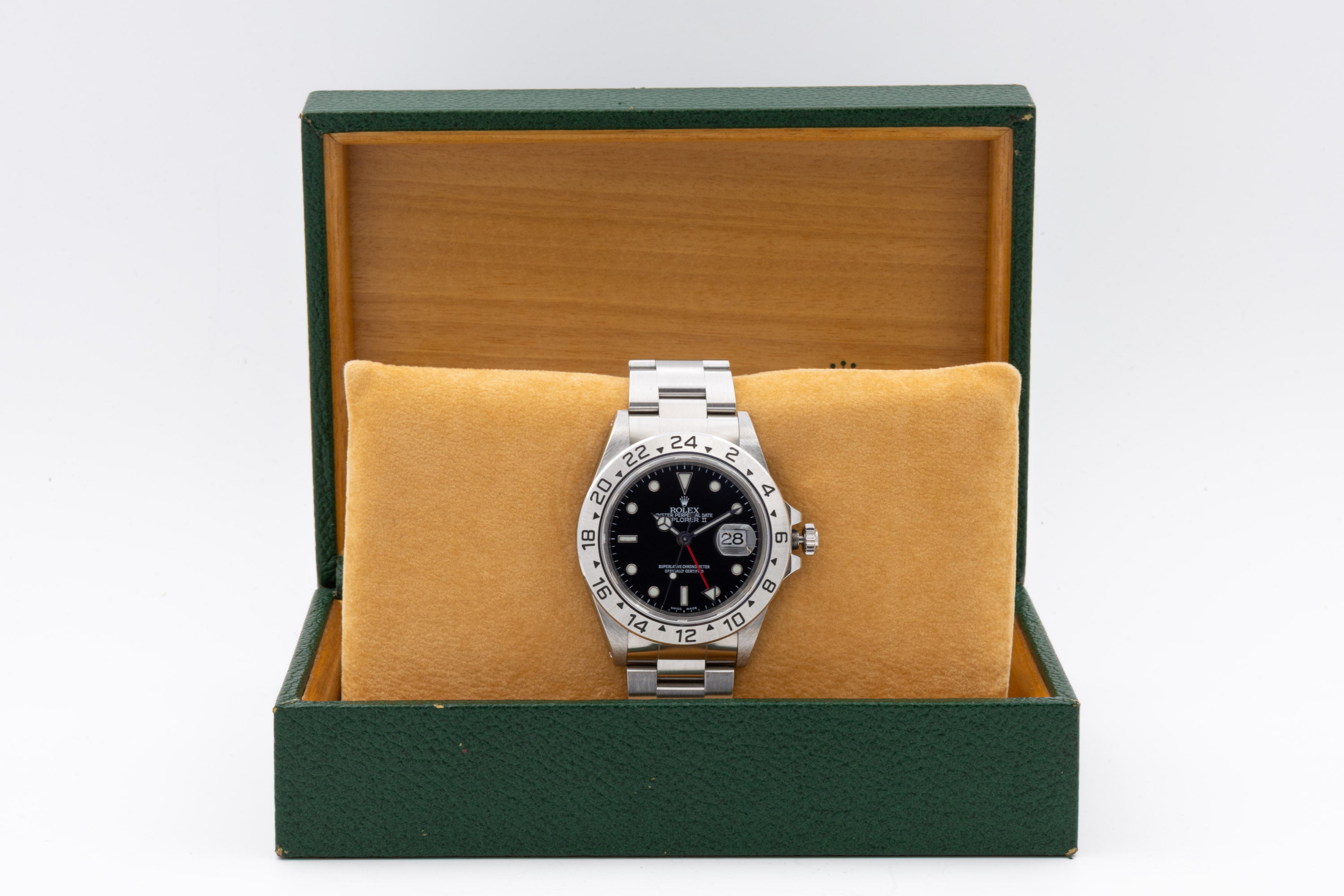 Rolex Explorer II 16570 quadrante nero del 2002