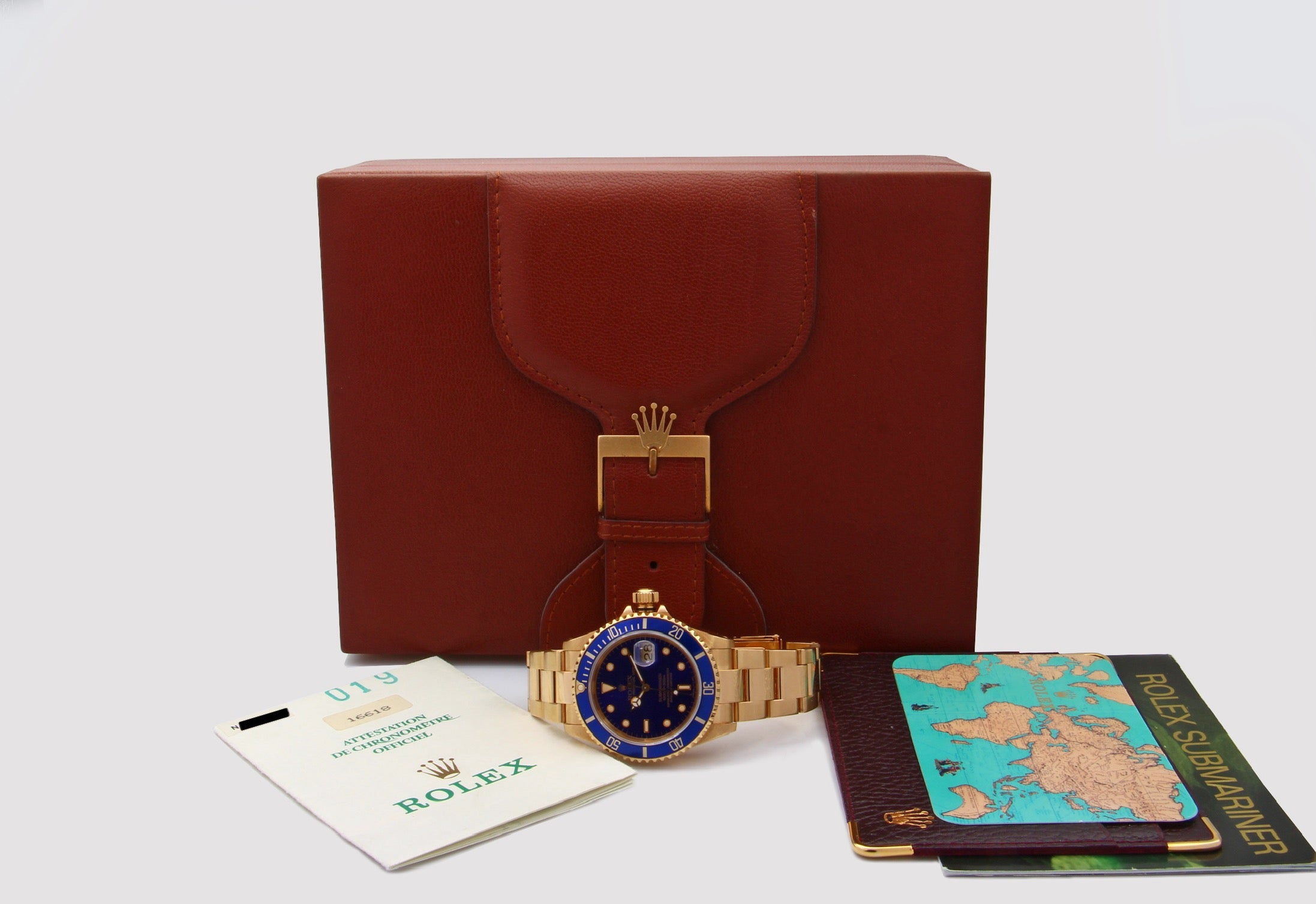 Rolex submariner Date 16618 quadrante blu/purple del 1990