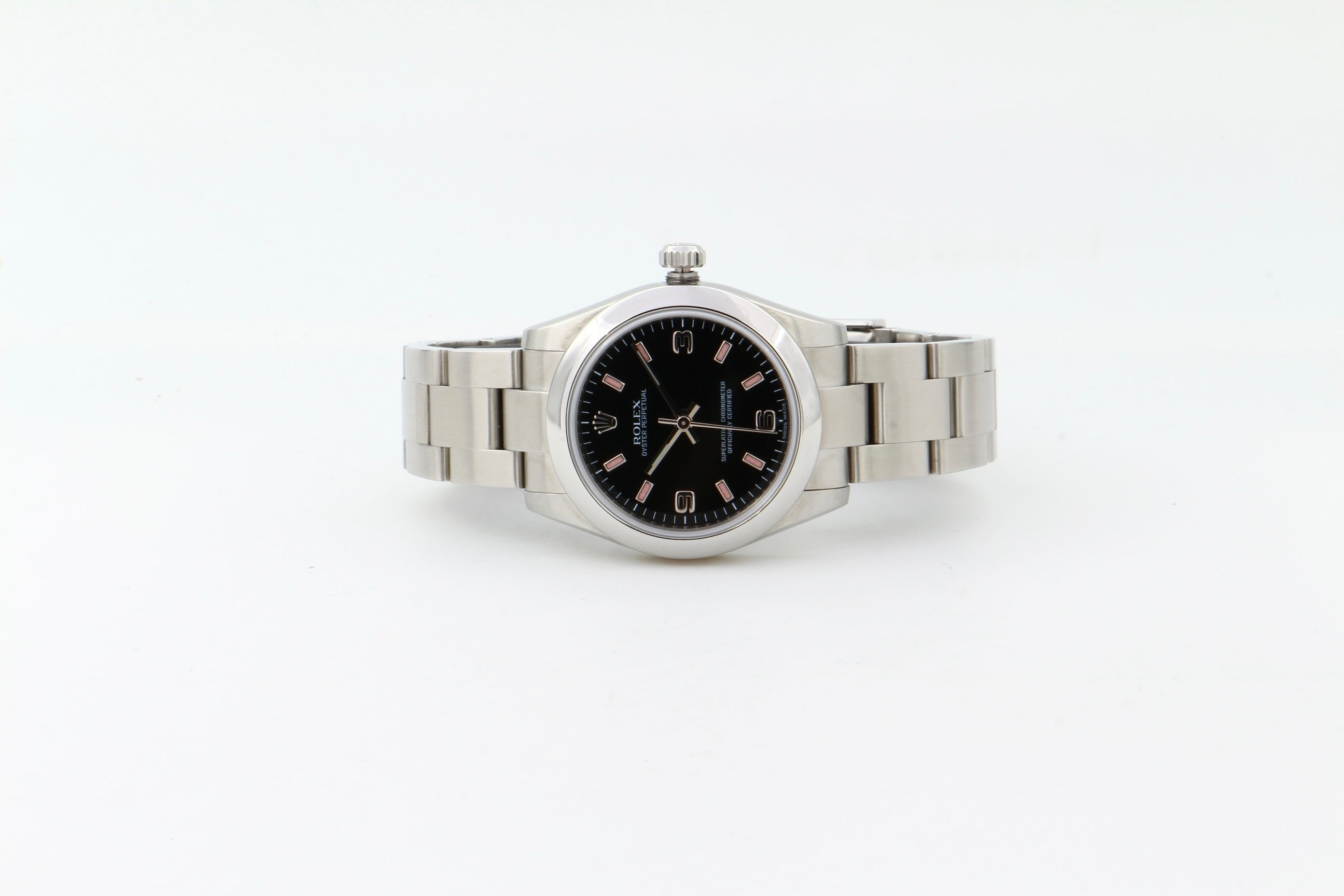 Rolex Oyster Perpetual 177200 quadrante nero del 2008