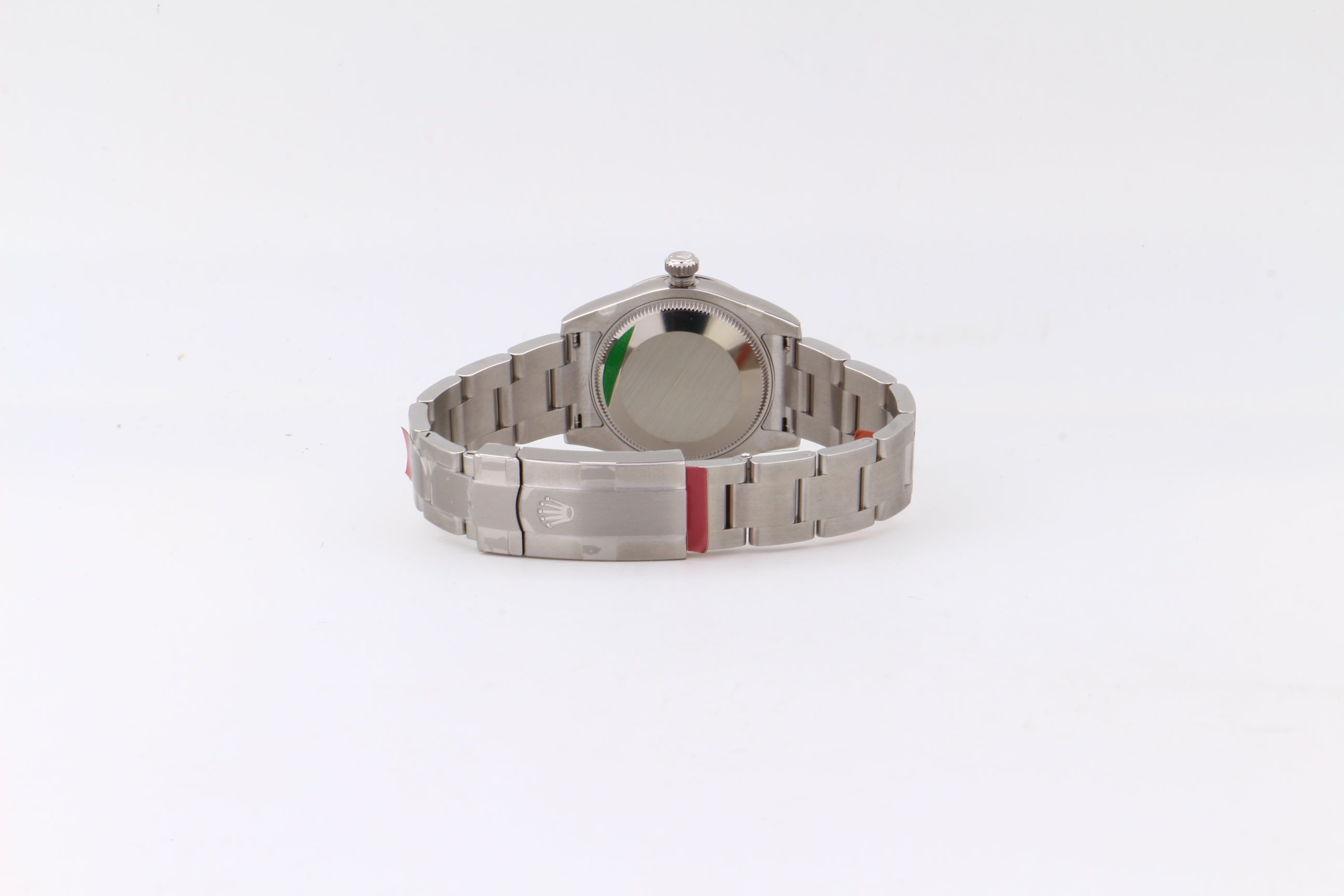 Rolex Oyster Perpetual 177200 quadrante argento del 2017 NOS