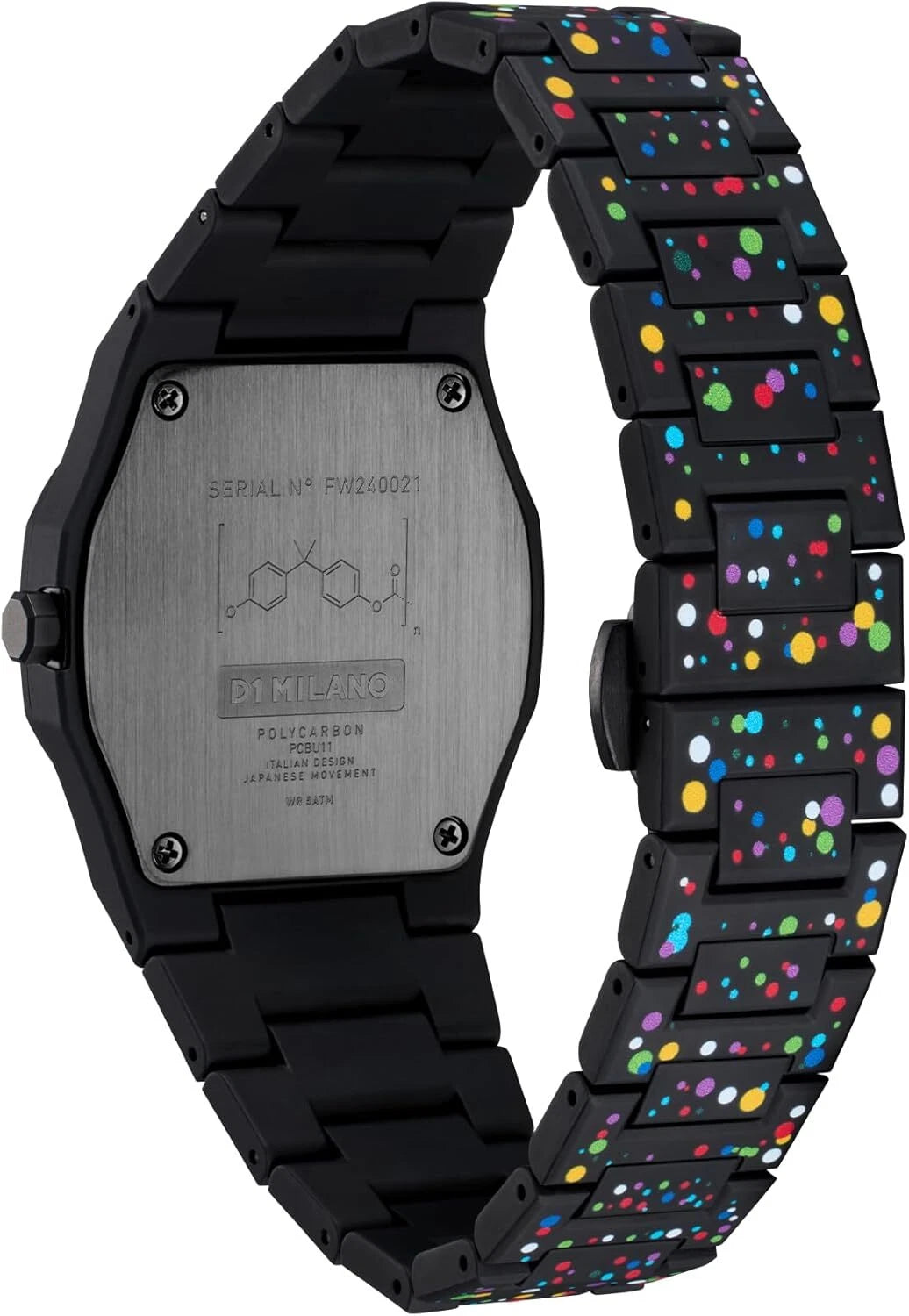 Orologio Polycarbon Dot 01, 37 mm, D1 Milano 