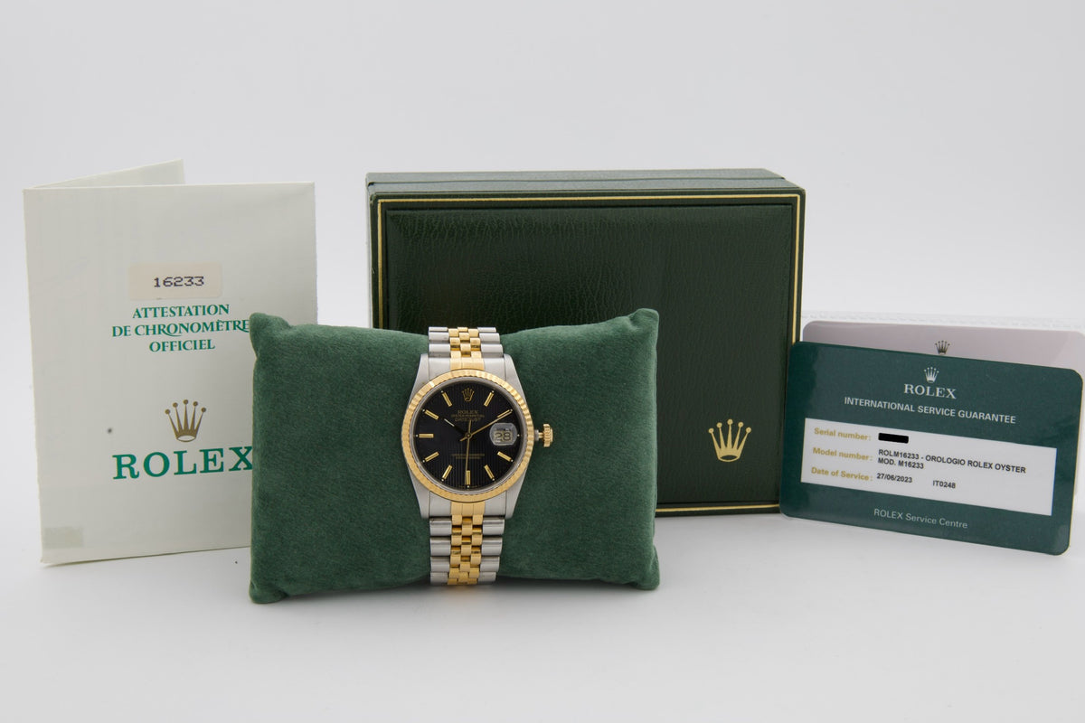 Rolex Datejust 16233 quadrante champagne e numeri arabi del 1994 (copia)